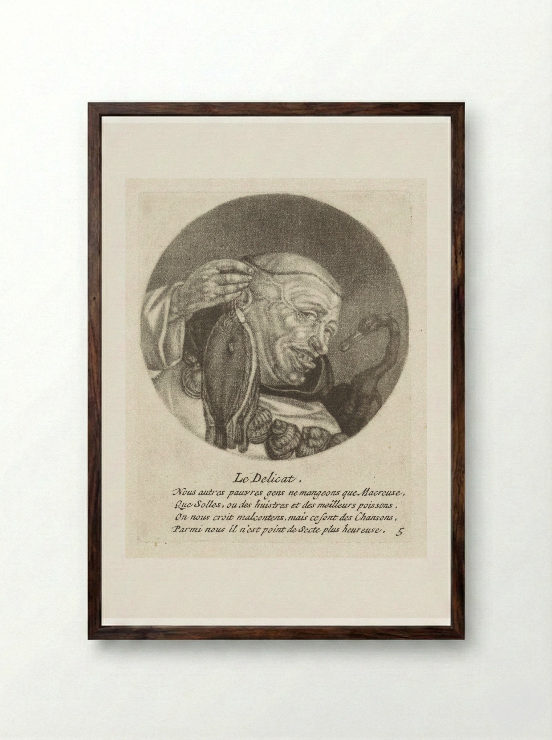 Le Delicat - Jacob Gole - Framed Print Dark Wood