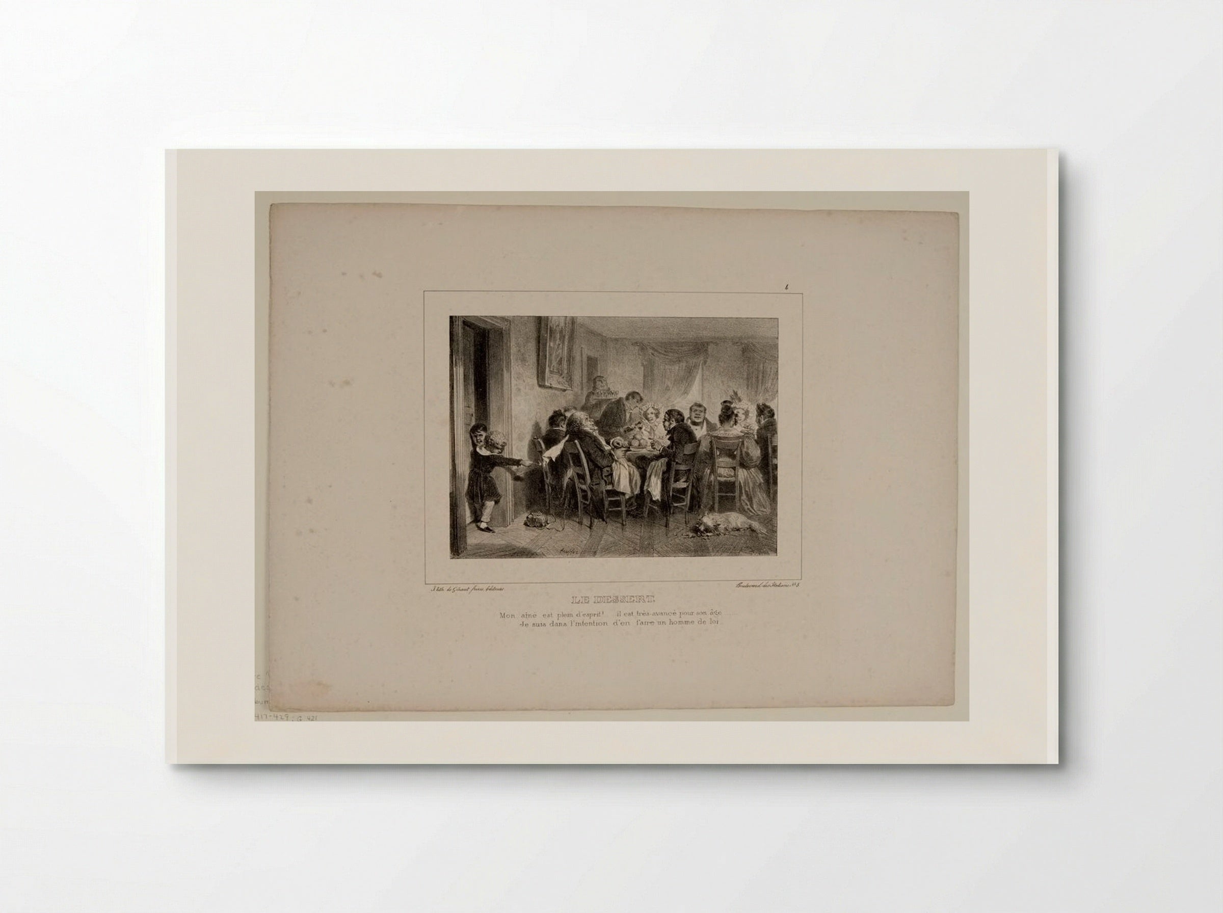 Le Dessert - Denis-Auguste-Marie Raffet - Poster