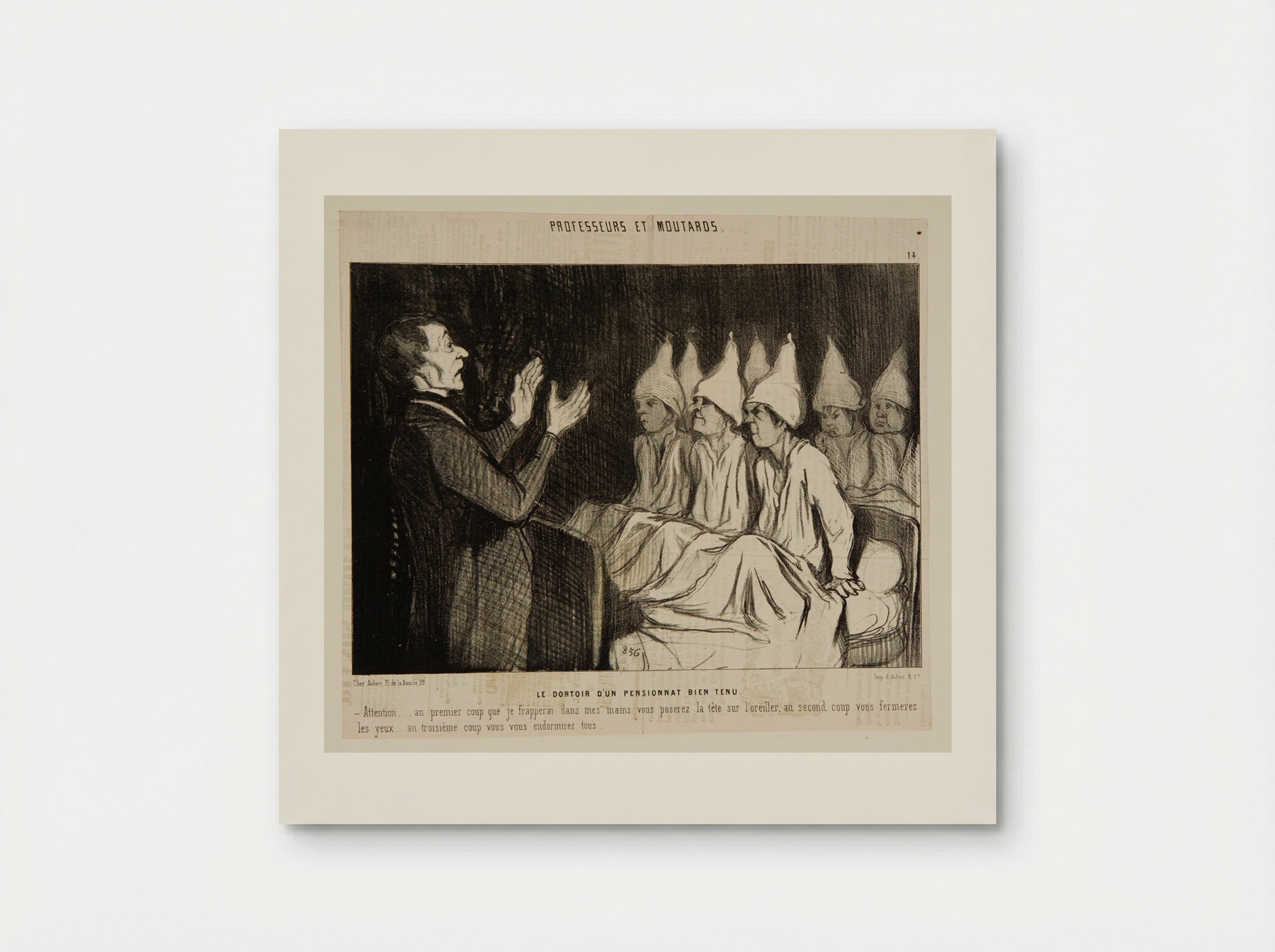 Le Dortoir d'un Pensionnat Bien Tenu - Honoré-Victorin Daumier - Poster