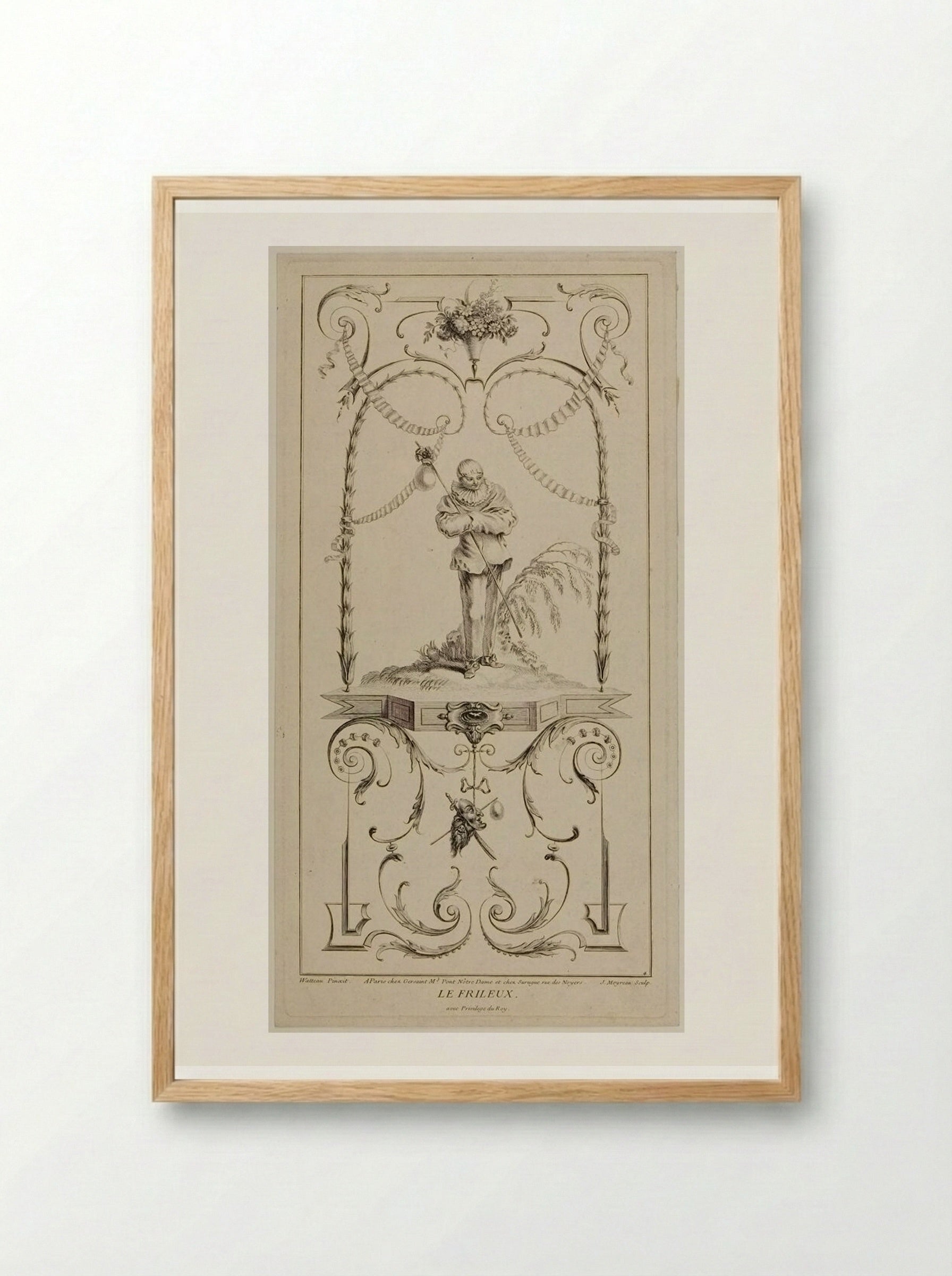 Le Frileux - Jean Moyreau - Framed Print Wood