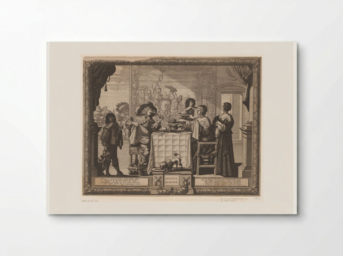 Le Goust (Taste) - Abraham Bosse - Poster