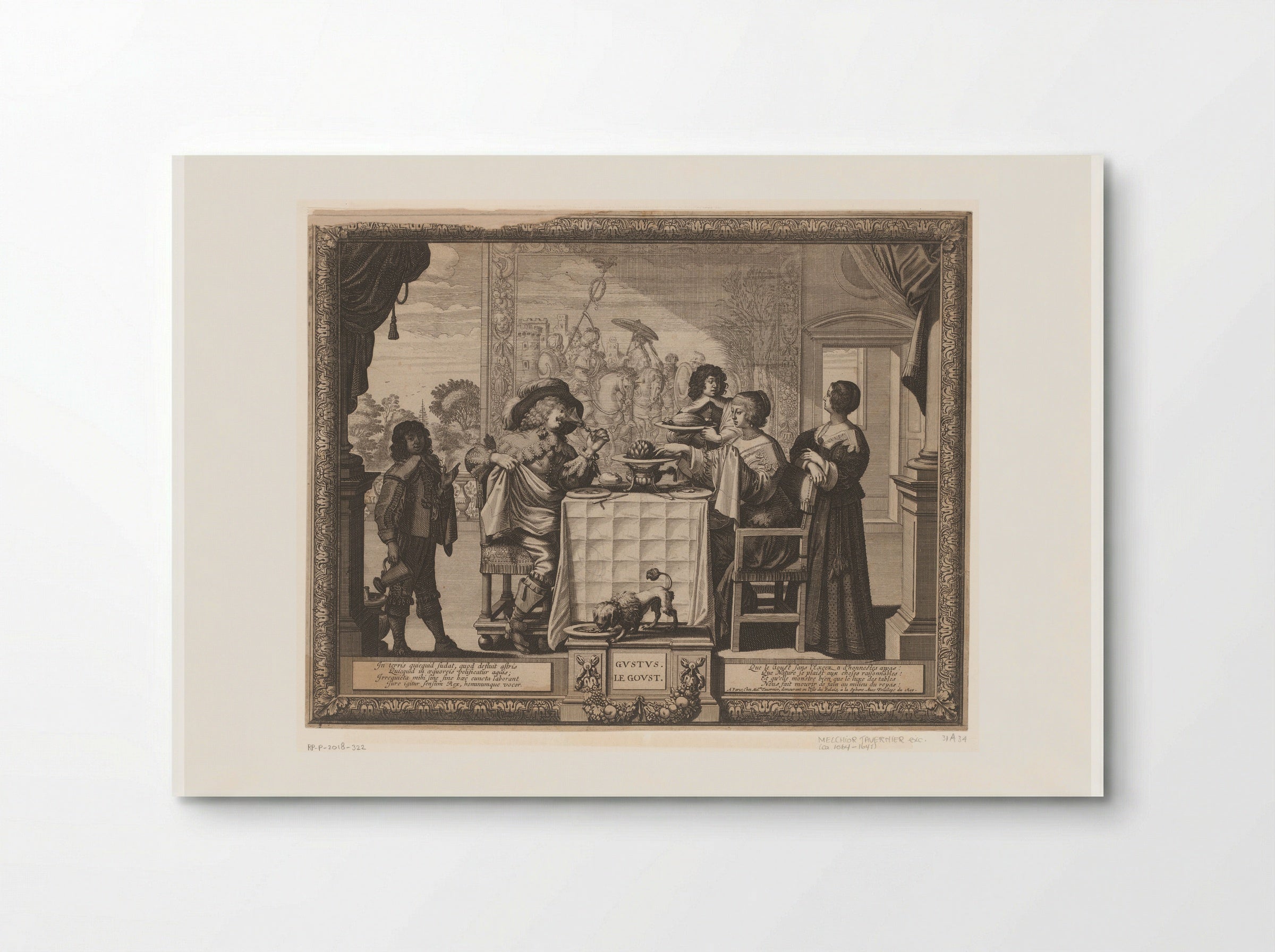 Le Goust (Taste) - Abraham Bosse - Poster