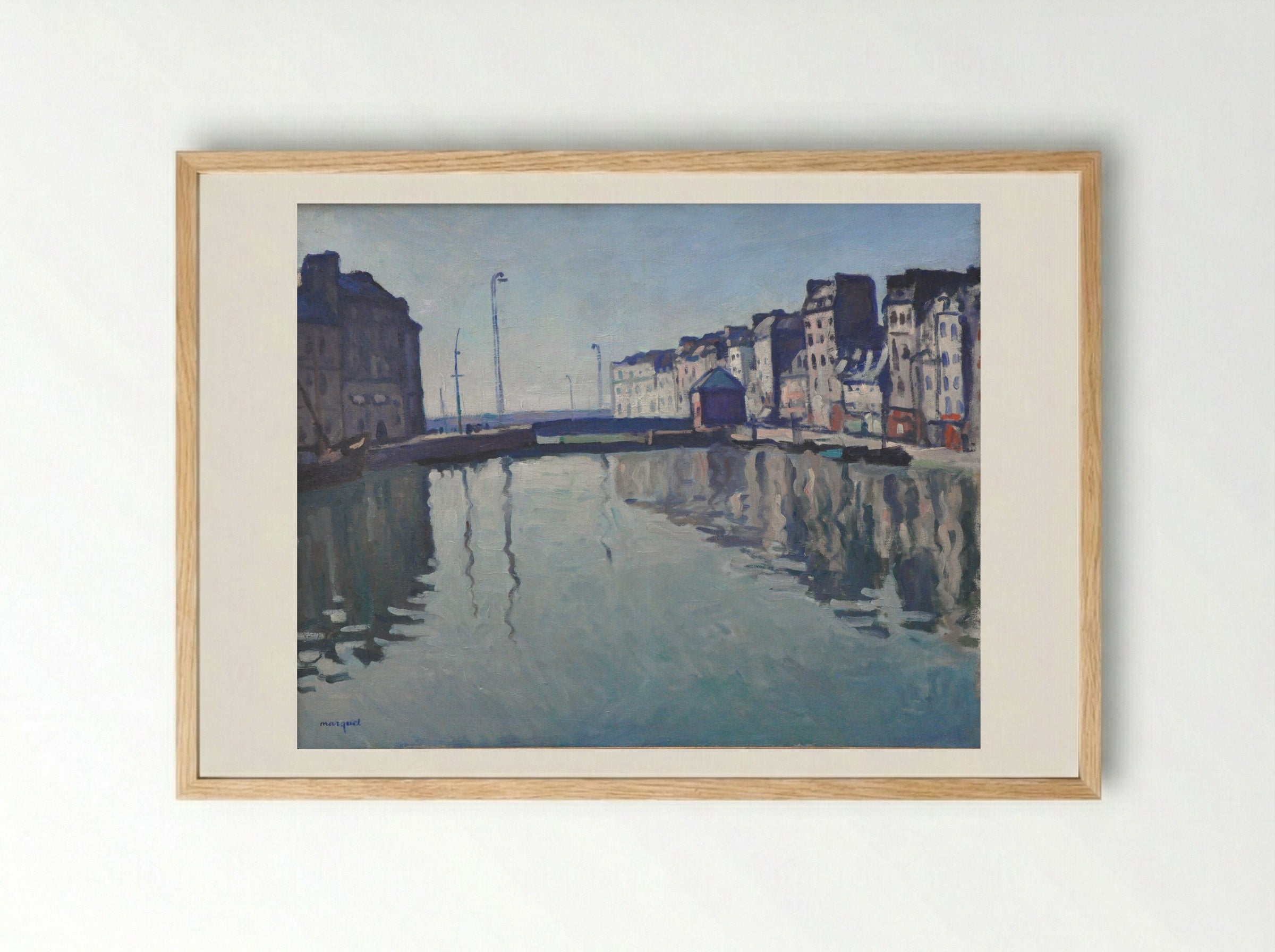 Le Havre - Albert Marquet - Framed Print Wood