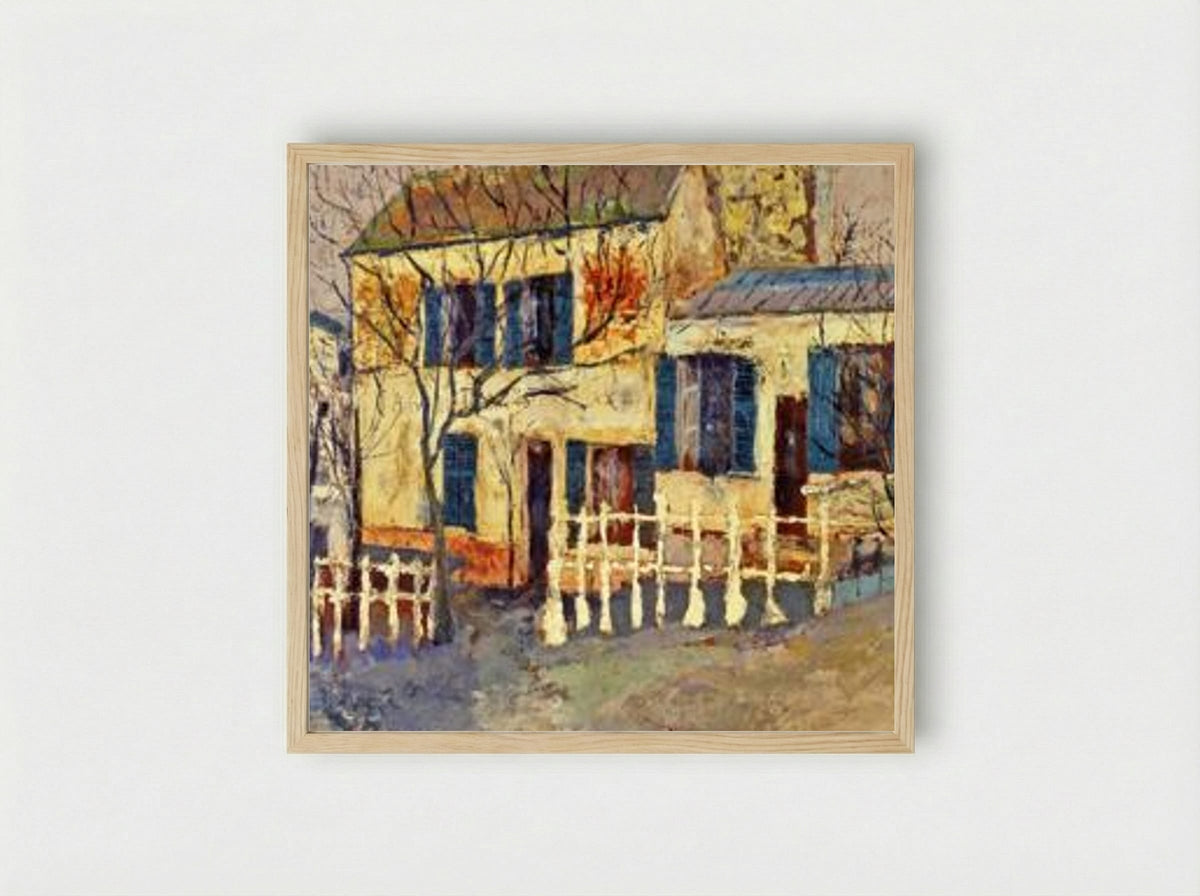 Le Lapin Agile - Maurice Utrillo - Framed Print Wood