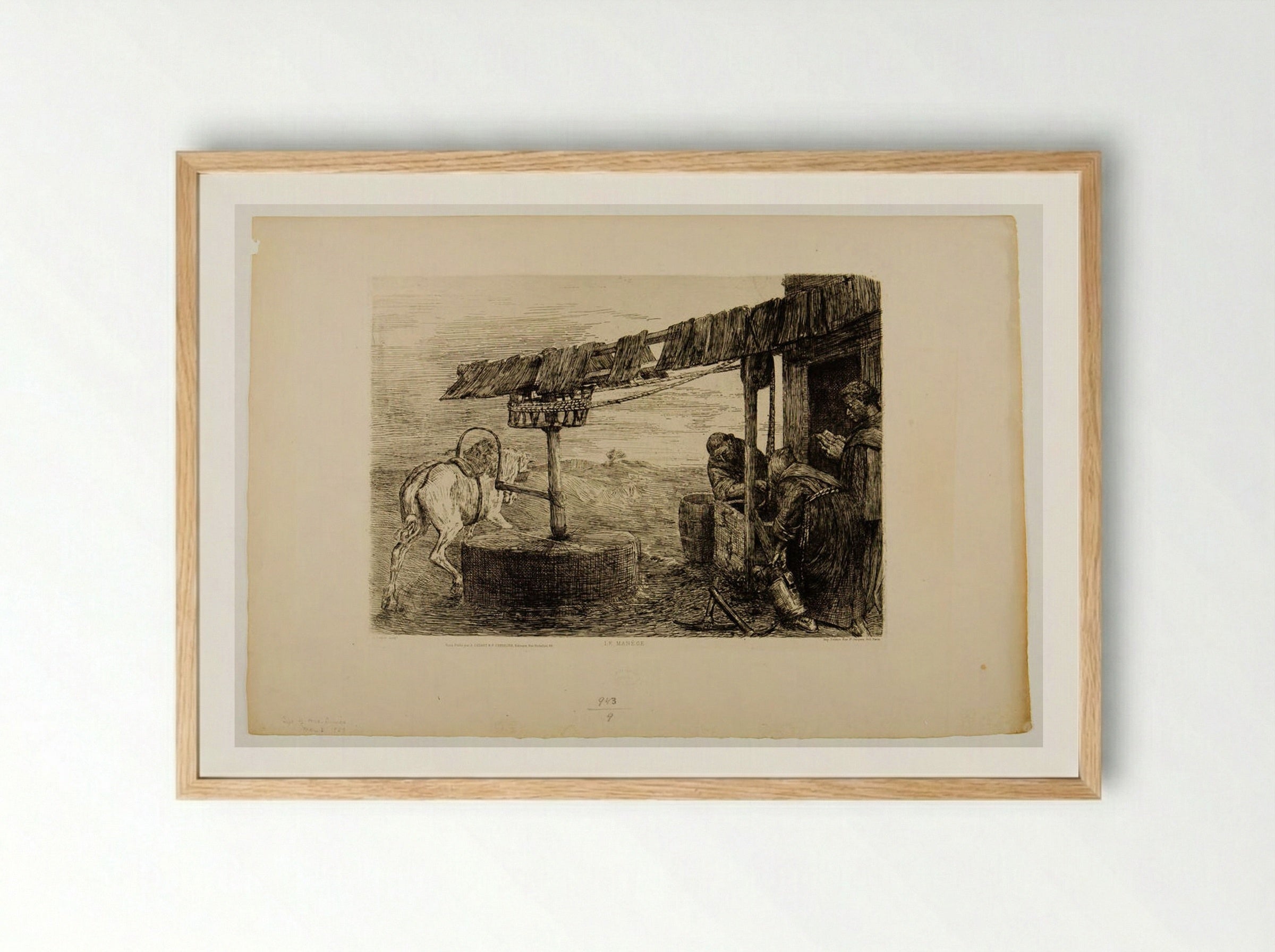 Le Manège - Alphonse Legros - Framed Print Wood