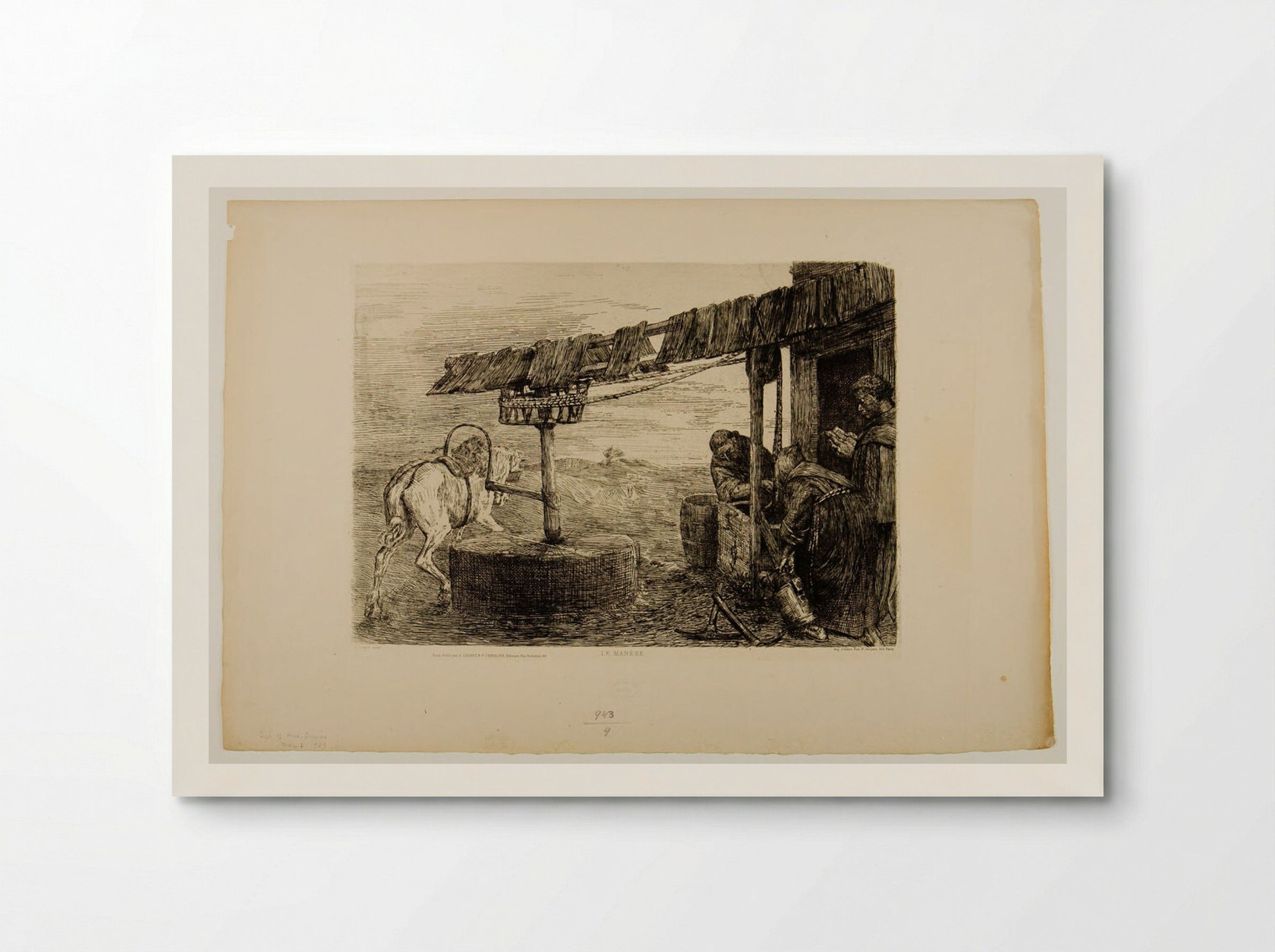 Le Manège - Alphonse Legros - Poster