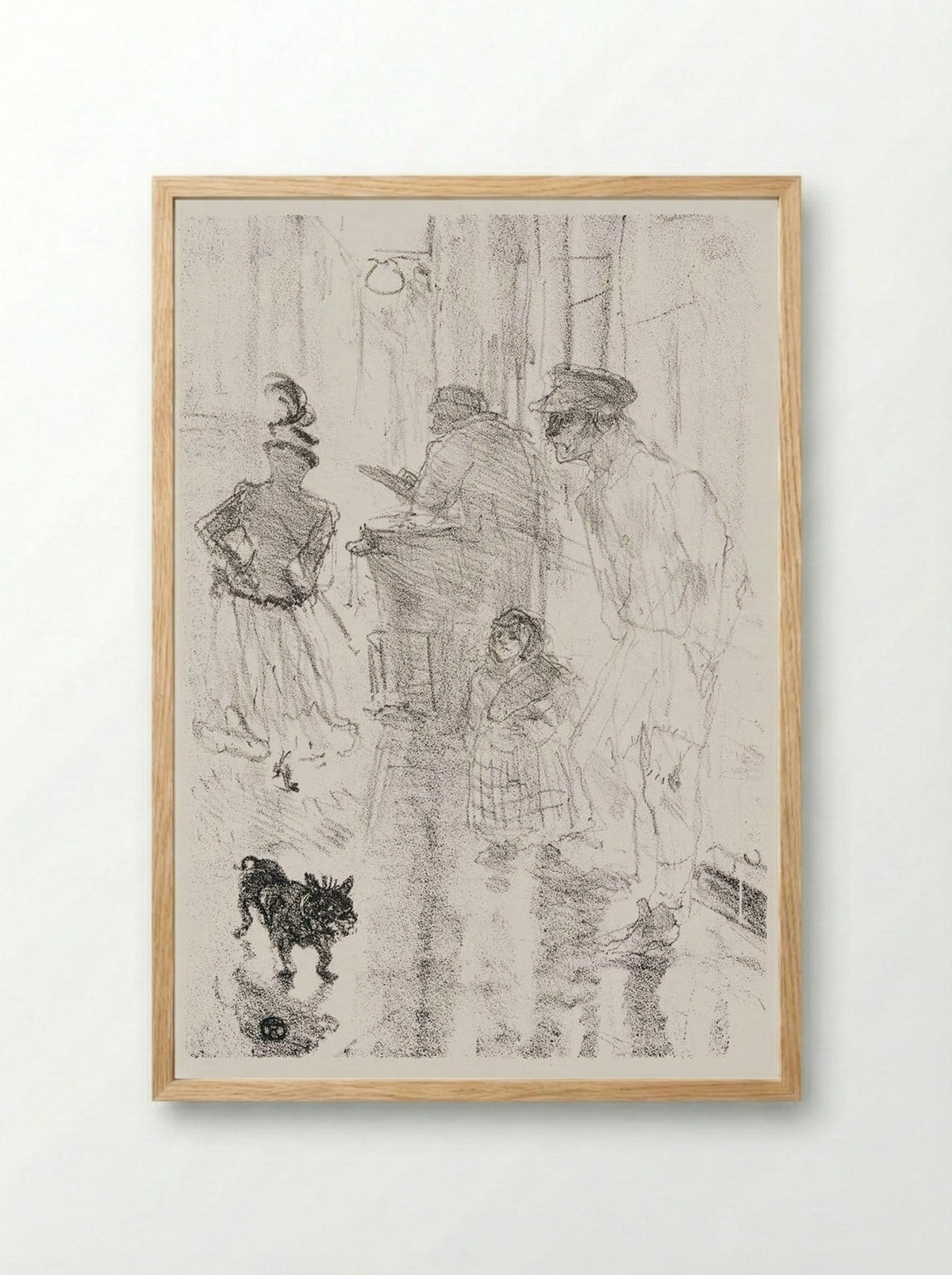 Le Marchand de Marron - Henri de Toulouse-Lautrec - Framed Print Wood