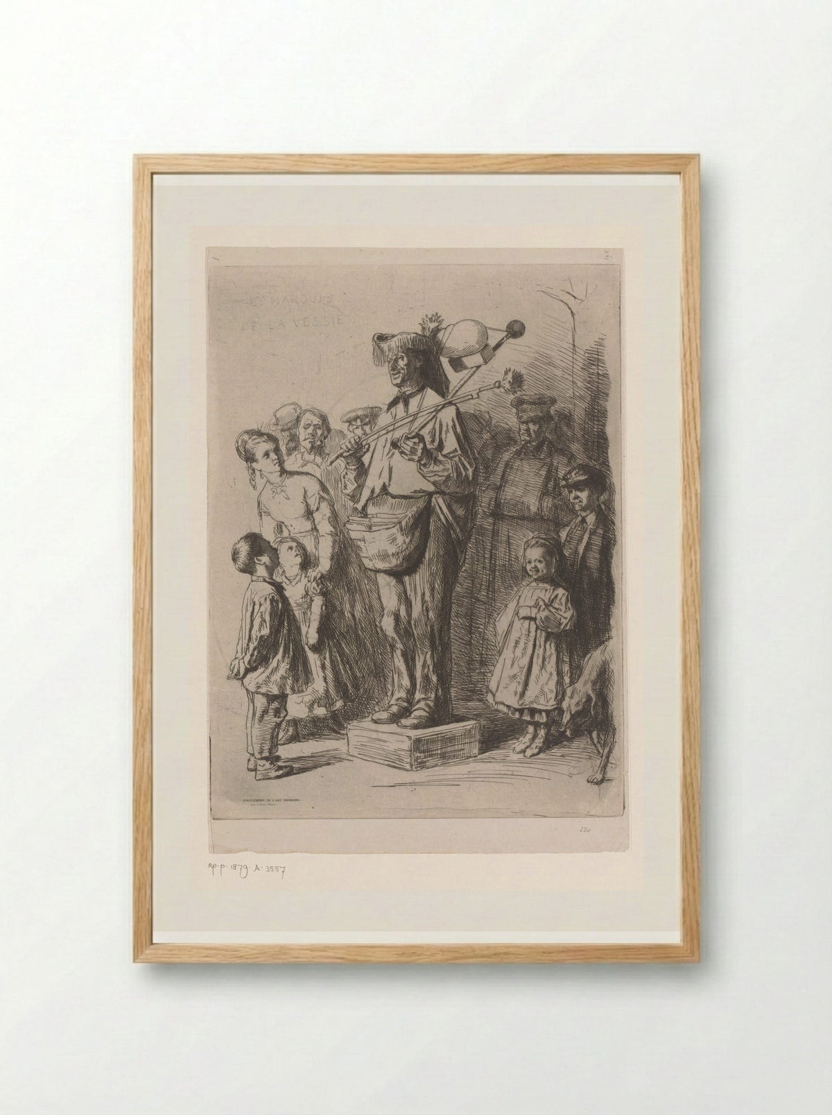Le Marquis de la Vessie - Léopold Flameng - Framed Print Wood