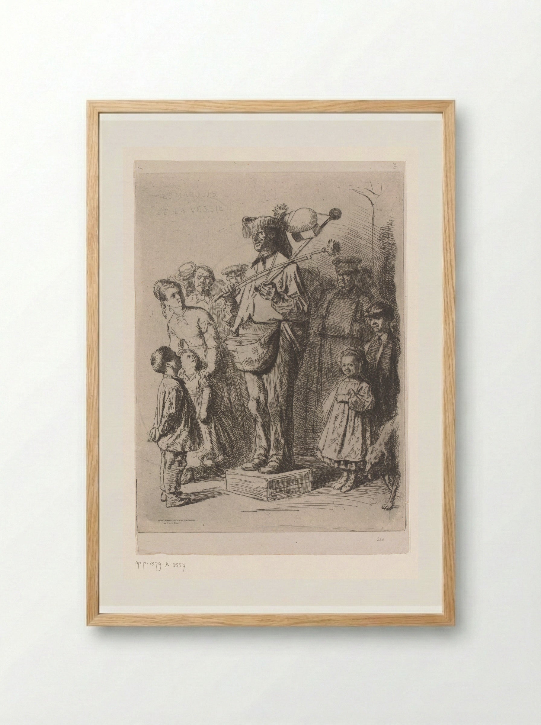 Le Marquis de la Vessie - Léopold Flameng - Framed Print Wood