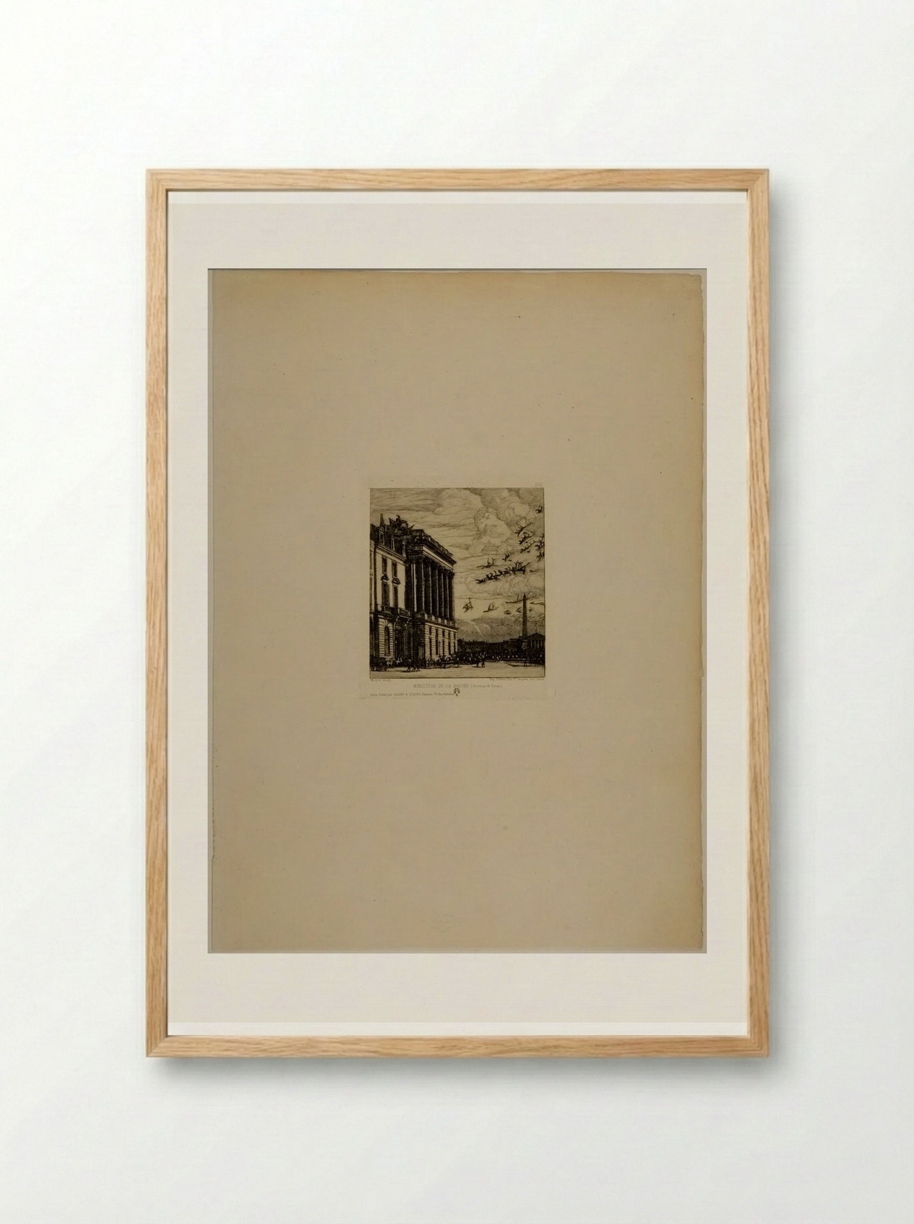 Le Ministère de la Marine - Charles Meryon - Framed Print Wood