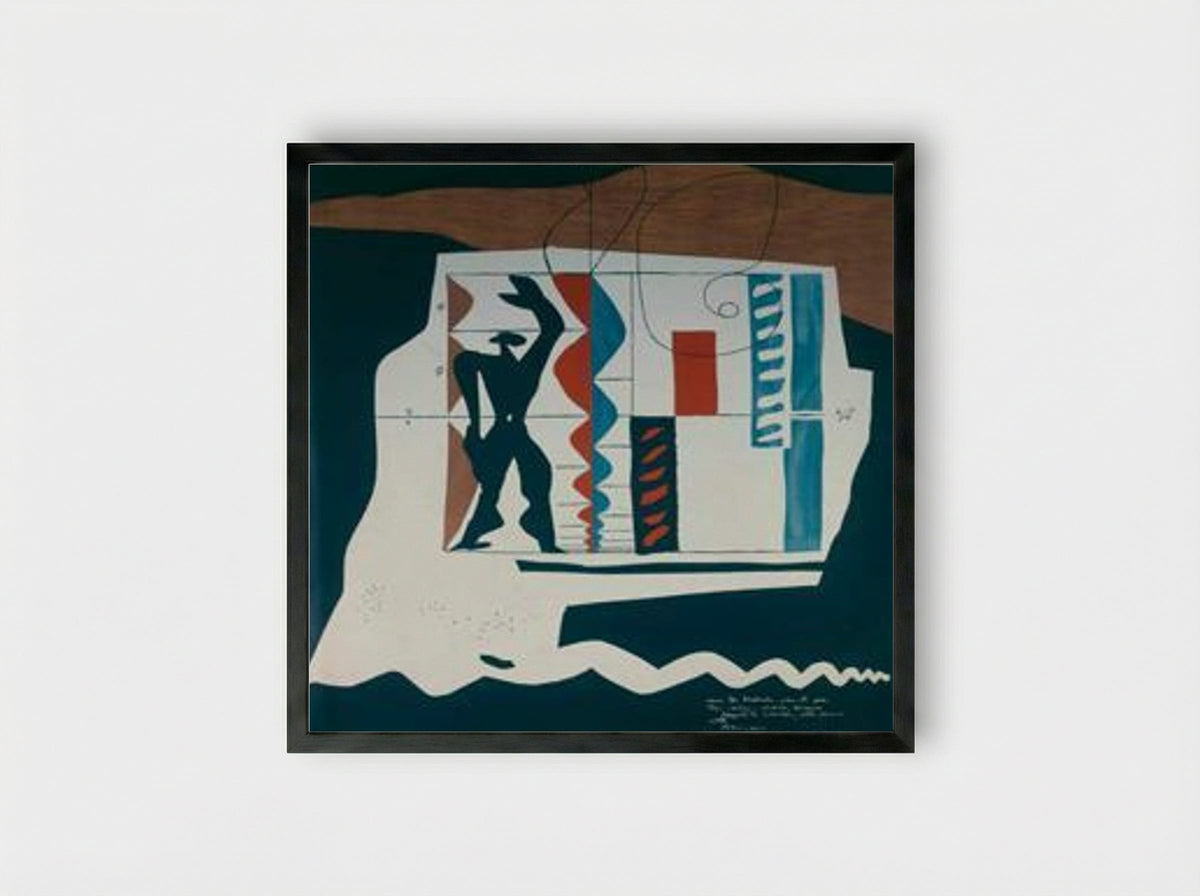Le Modulor - Le Corbusier - Framed Print Black