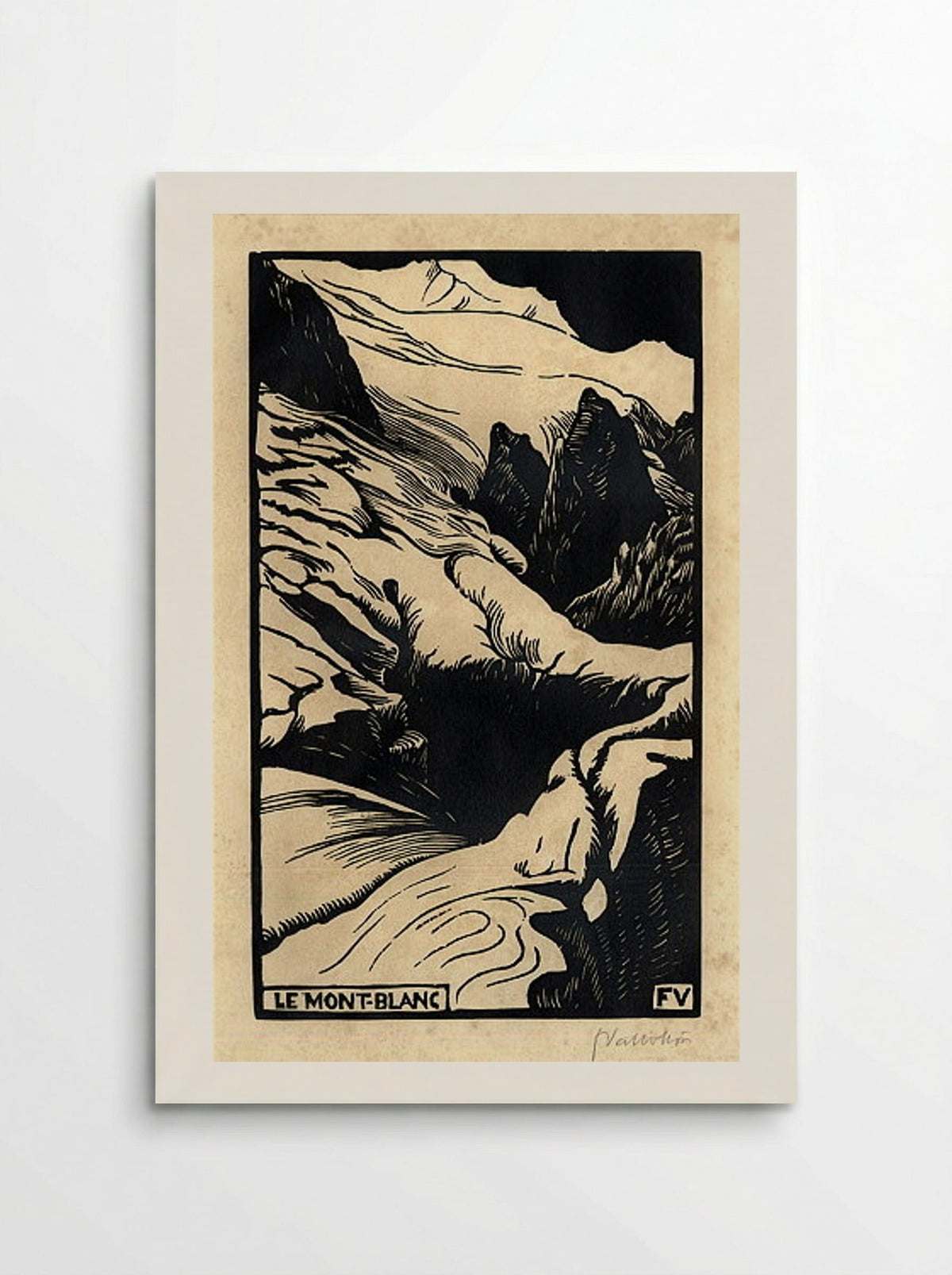 Le Mont-Blanc - Félix Vallotton - Poster