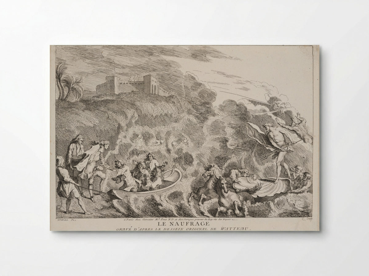 Le Naufrage - Anne Claude de Thubières, comte de Caylus - Poster