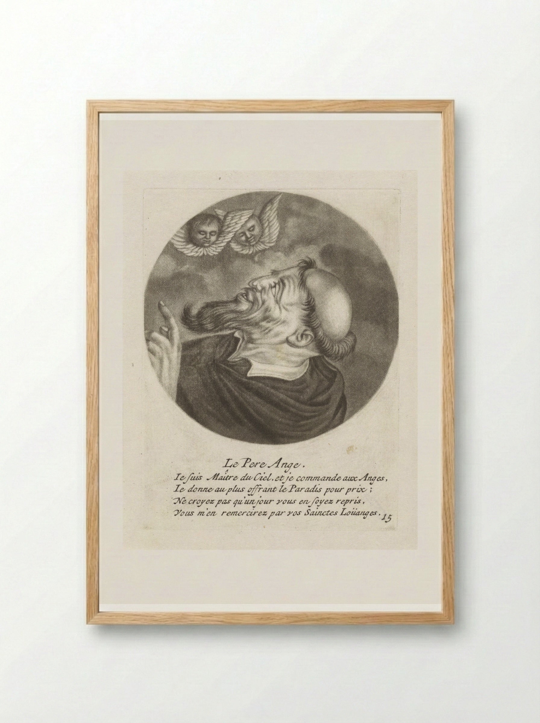 Le Pere Ange - Jacob Gole - Framed Print Wood