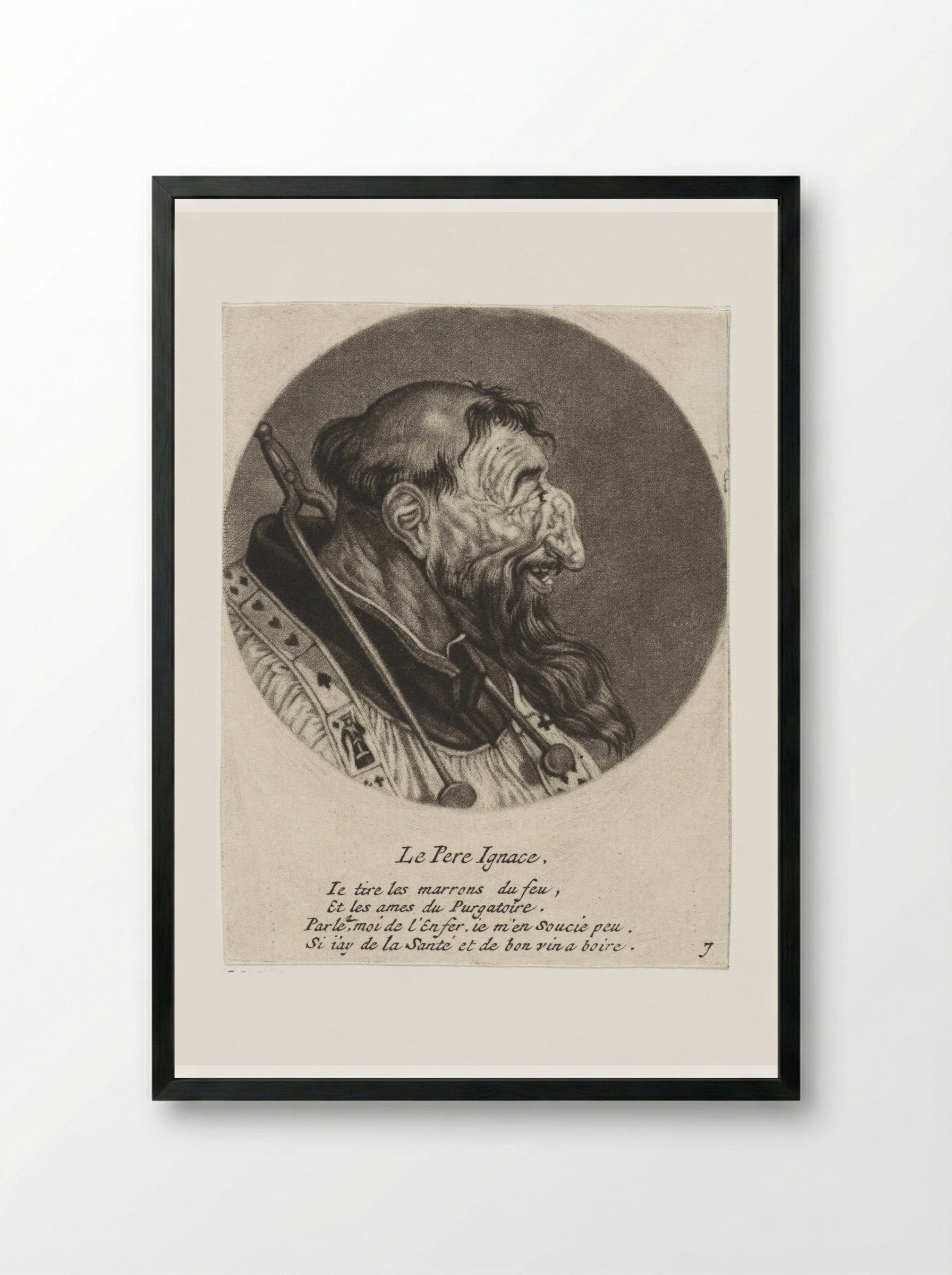 Le Pere Ignace - Jacob Gole - Framed Print Black