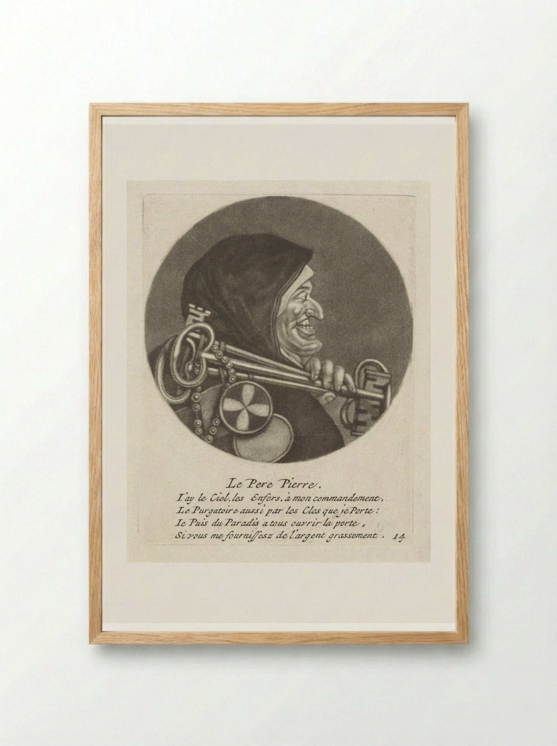 Le Pere Pierre - Jacob Gole - Framed Print Wood