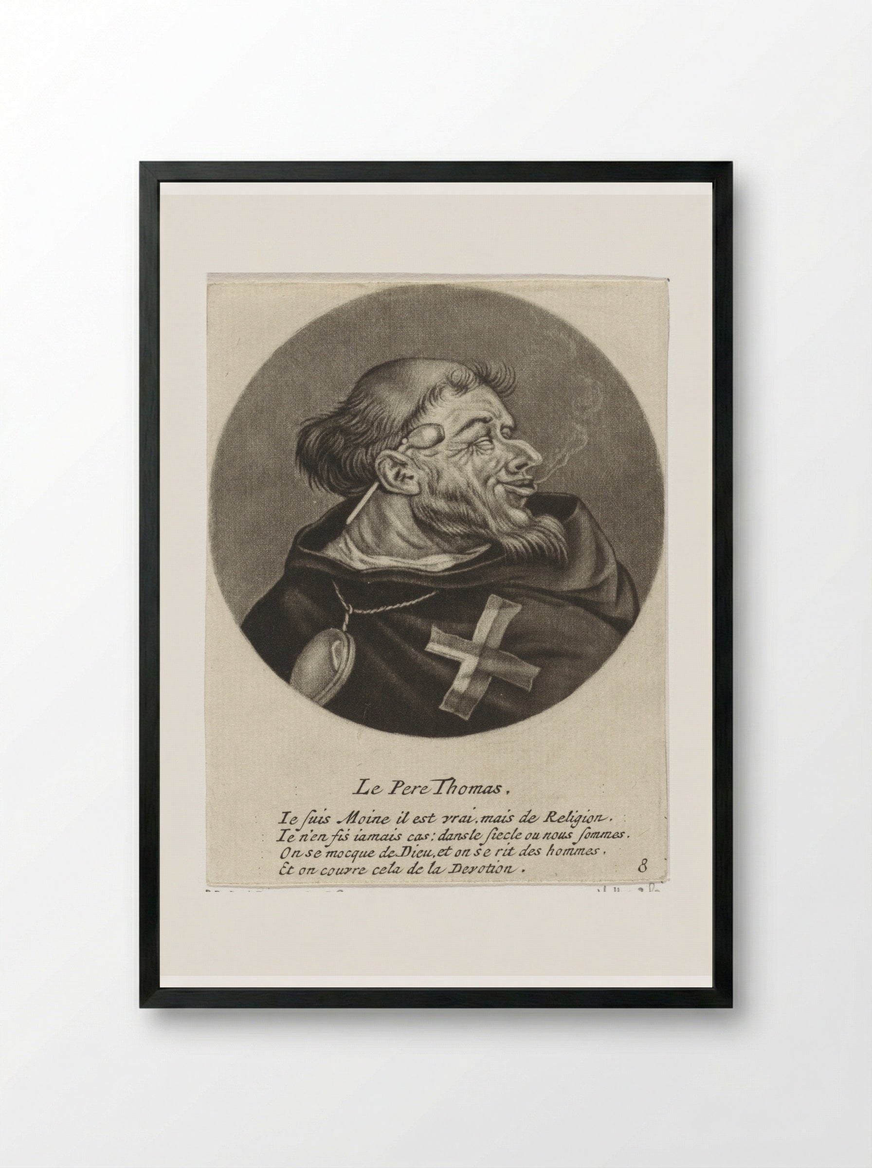 Le Pere Thomas - Jacob Gole - Framed Print Black