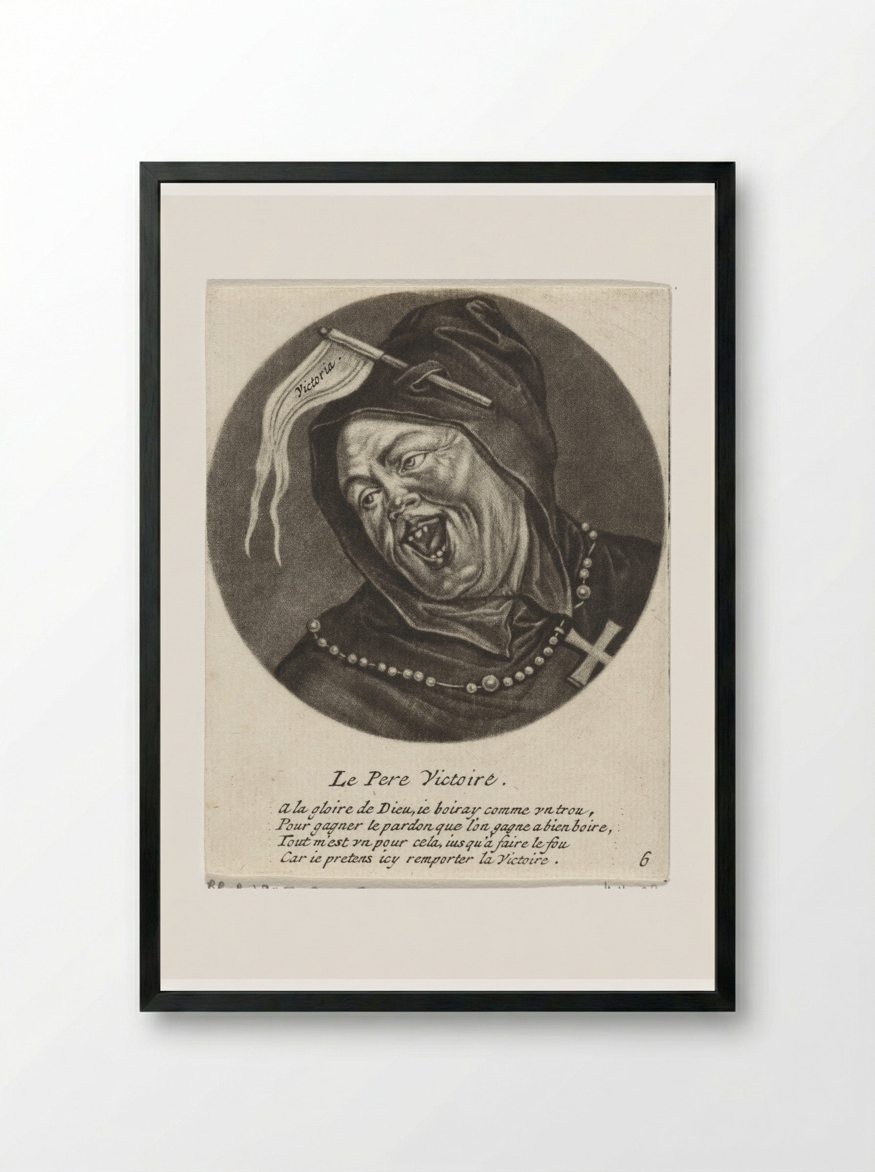 Le Pere Victoire - Jacob Gole - Framed Print Black