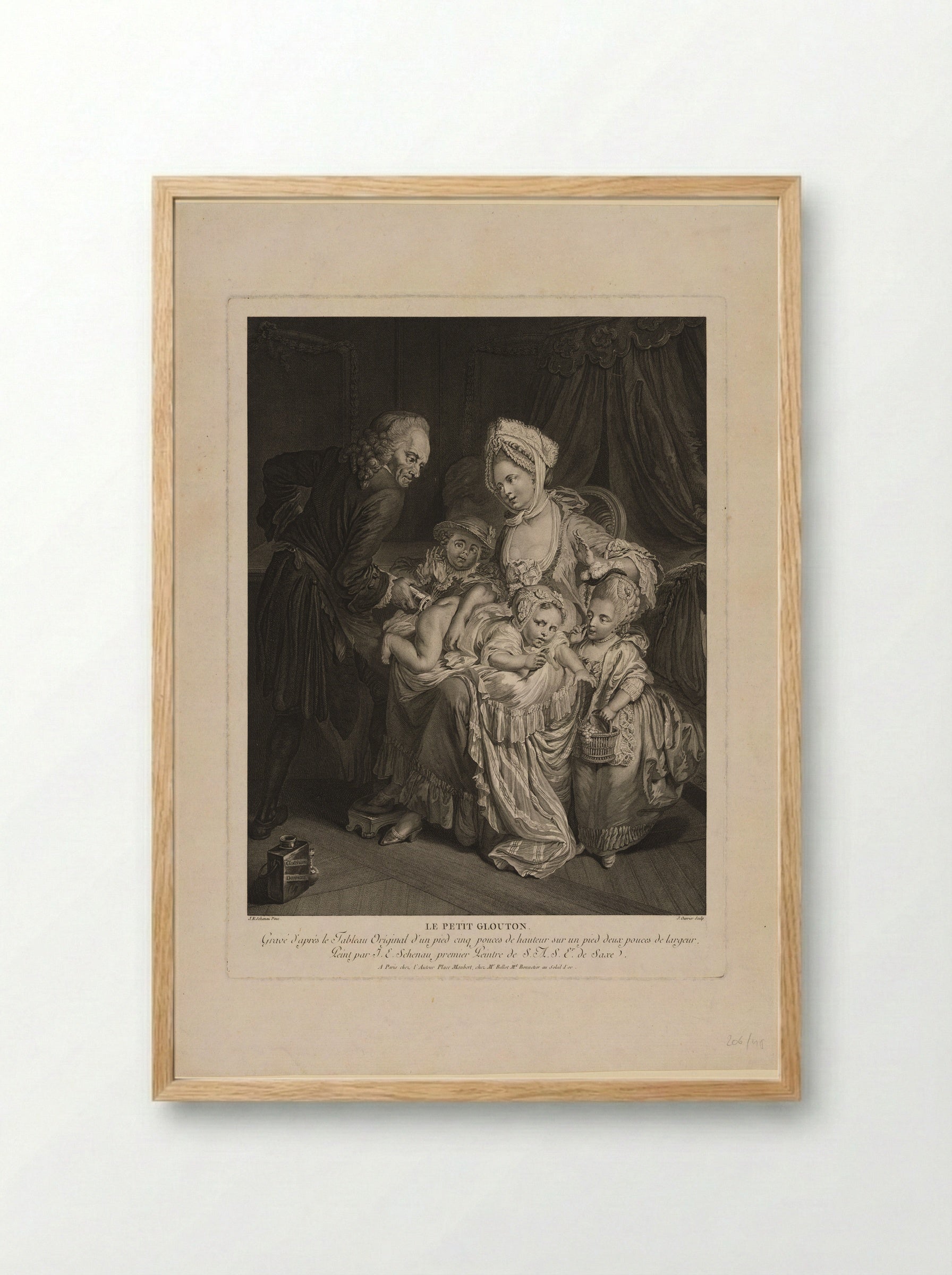 Le Petit Glouton - Jean Ouvrier - Framed Print Wood