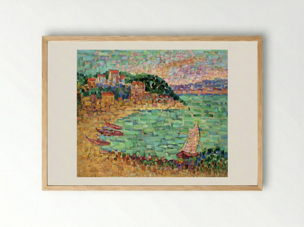 Le Petit Port - Charles Angrand - Framed Print Wood