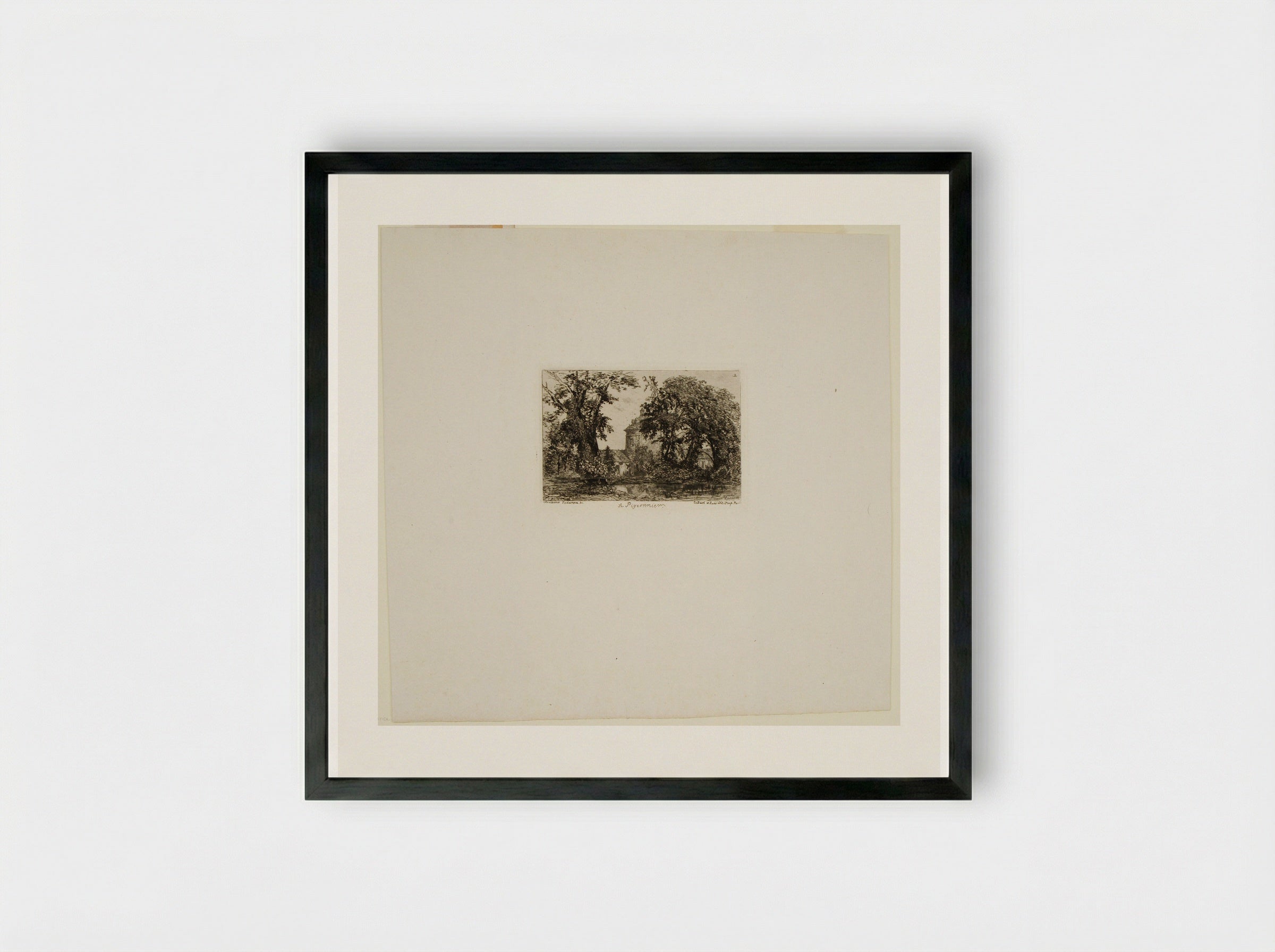 Le Pigeonnier - Maxime Lalanne - Framed Print Black