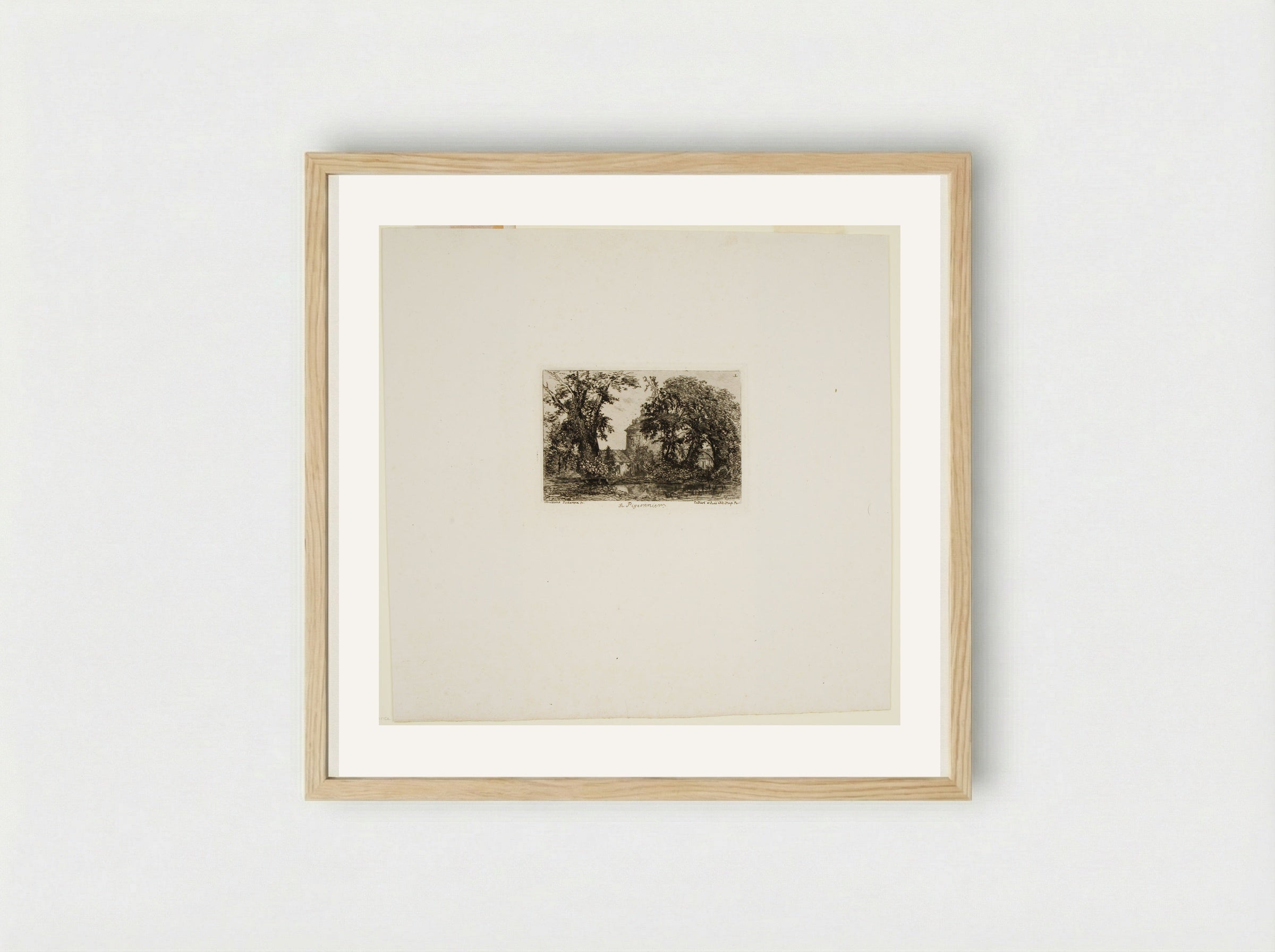 Le Pigeonnier - Maxime Lalanne - Framed Print Wood