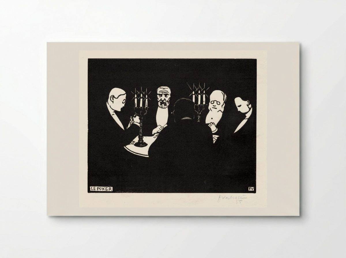 Le Poker - Félix Vallotton - Poster