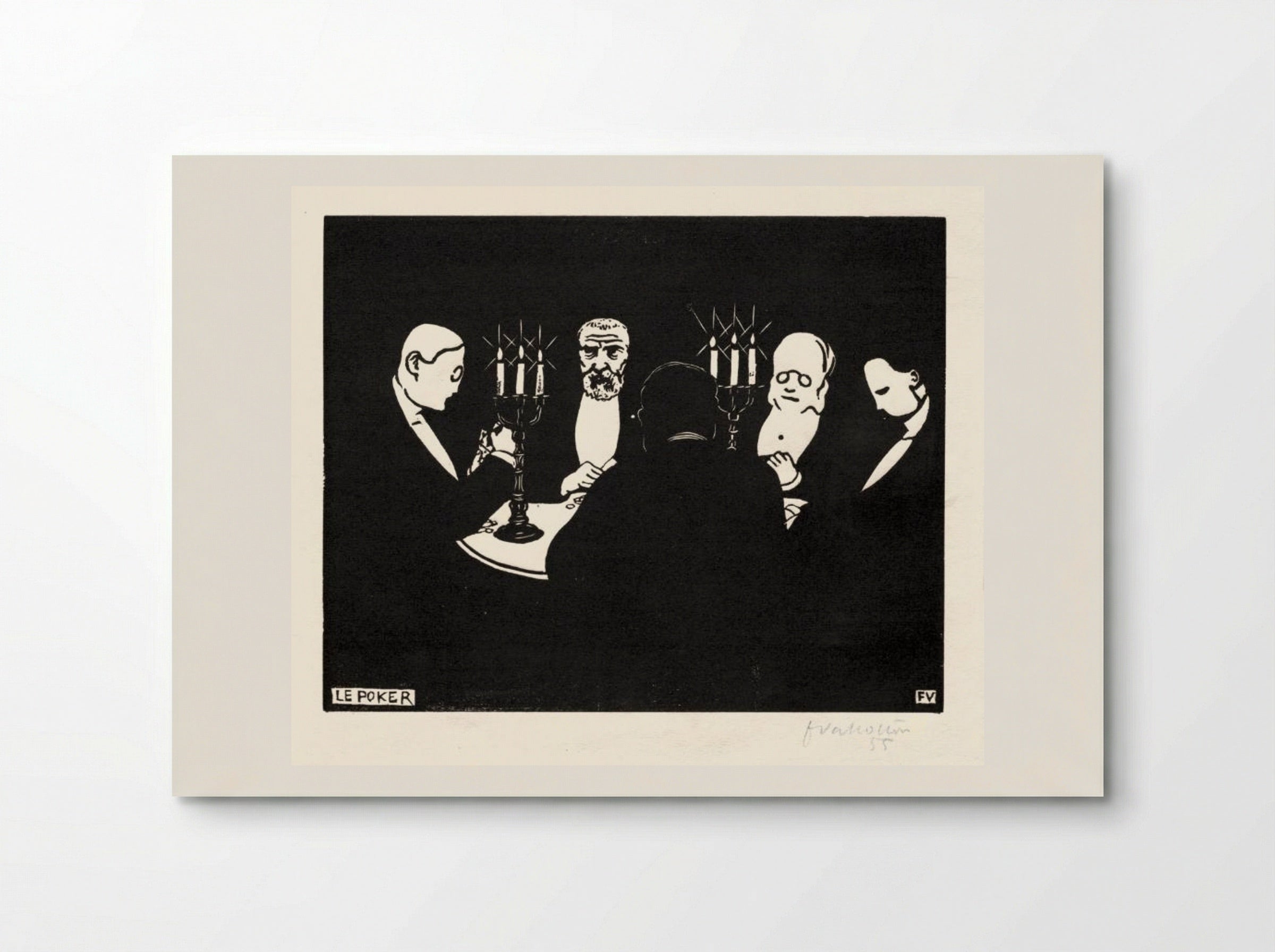 Le Poker - Félix Vallotton - Poster