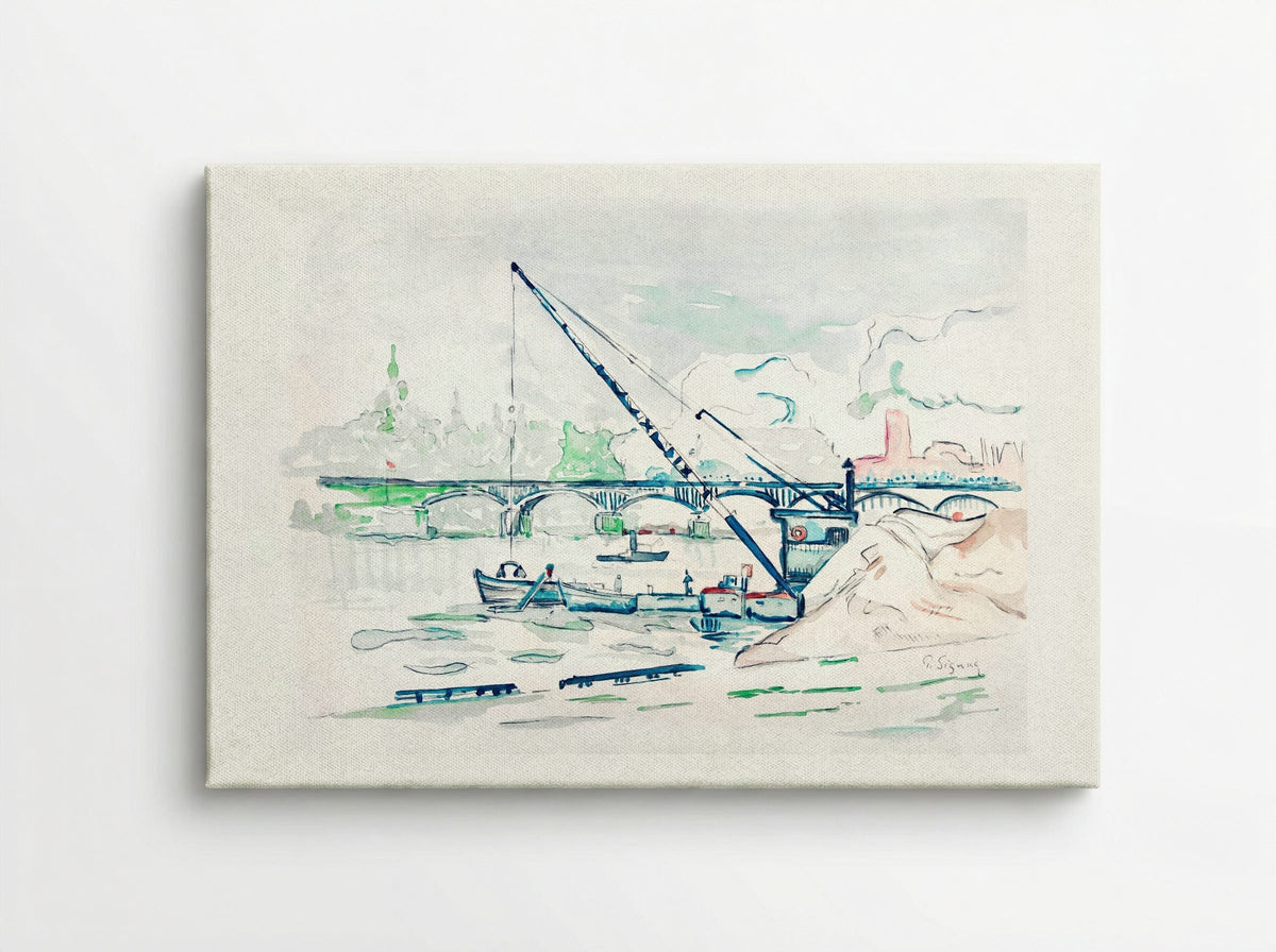 Le Pont des Arts - Paul Signac - Canvas