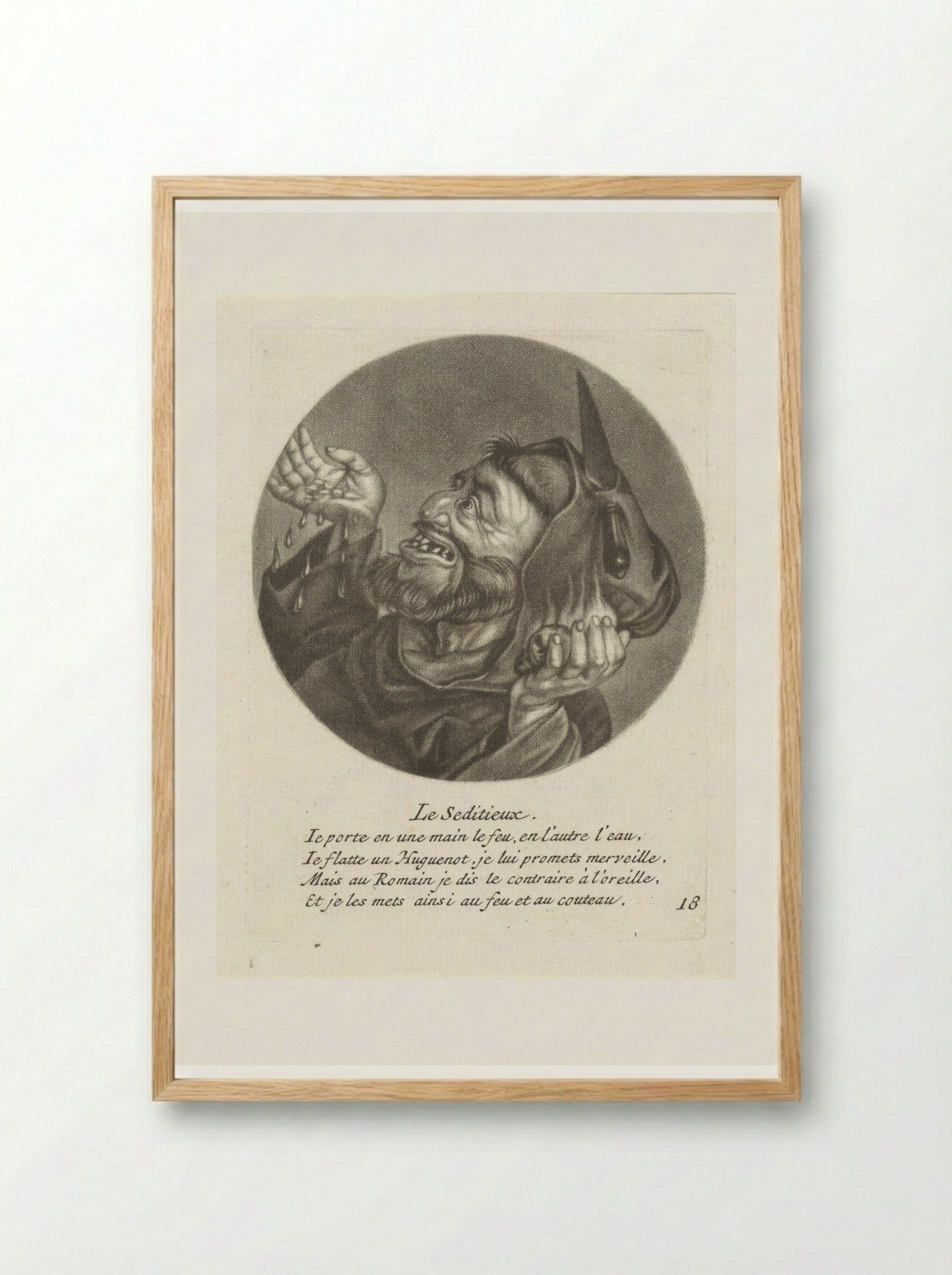 Le Séditieux - Jacob Gole - Framed Print Wood