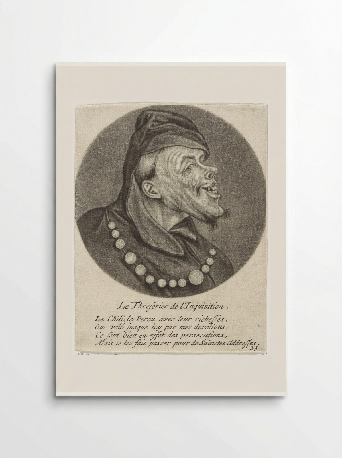 Le Thresorier de l'Inquisition - Jacob Gole - Poster