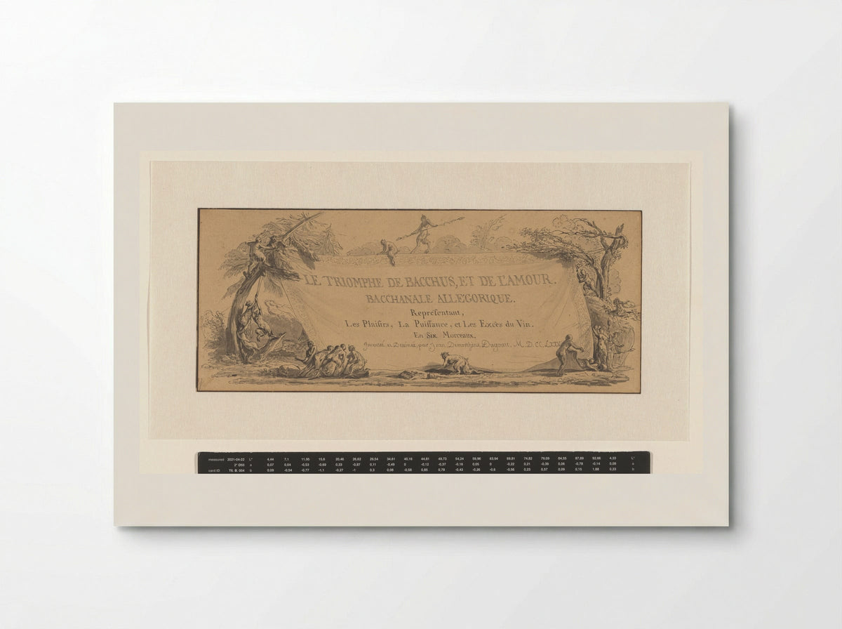 Le Triomphe de Bacchus, et de l'Amour - Jean Démosthène Dugourc - Poster