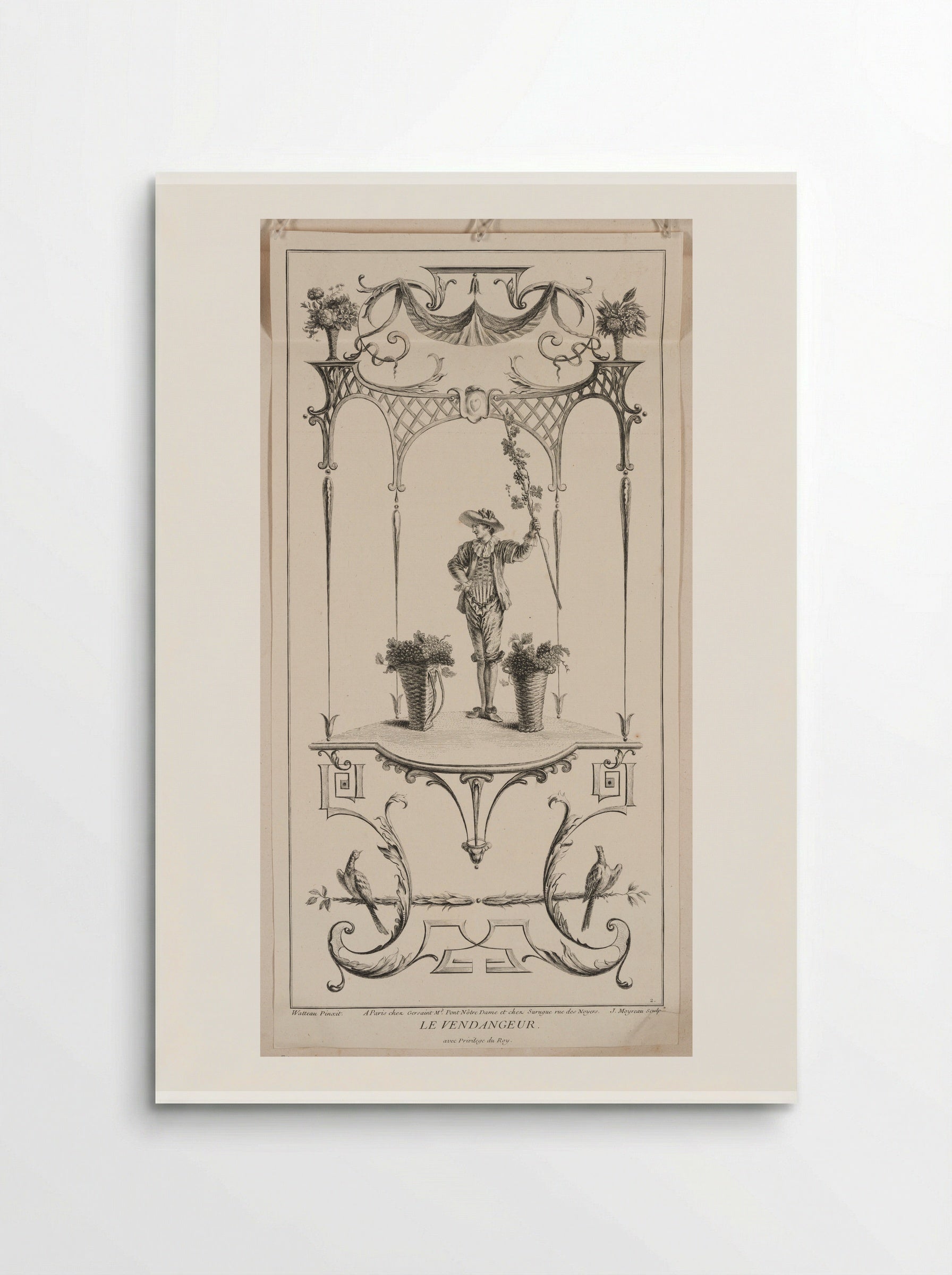 Le Vendangeur - Jean Moyreau - Poster