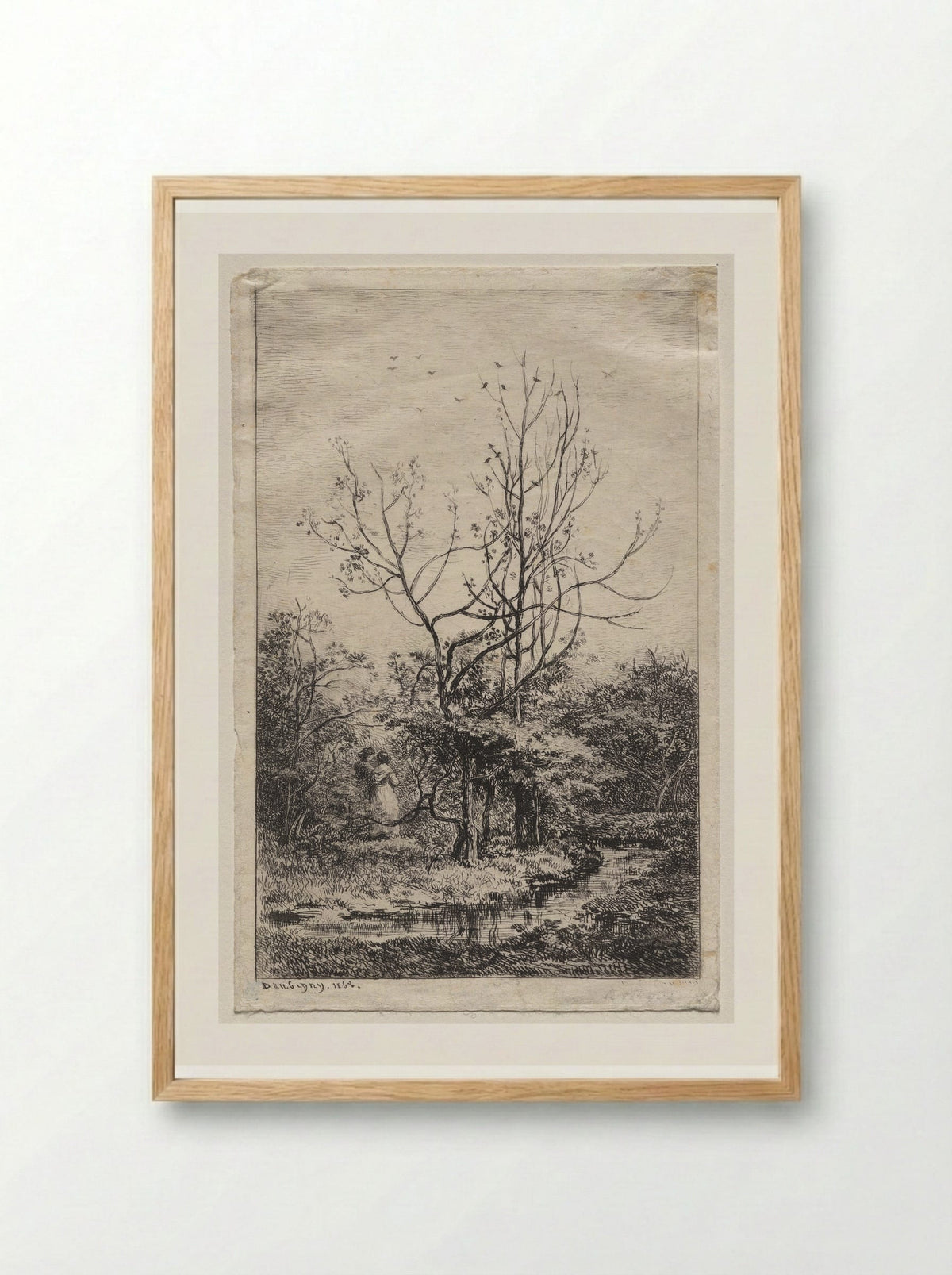 Le Verger - Charles François Daubigny - Framed Print Wood