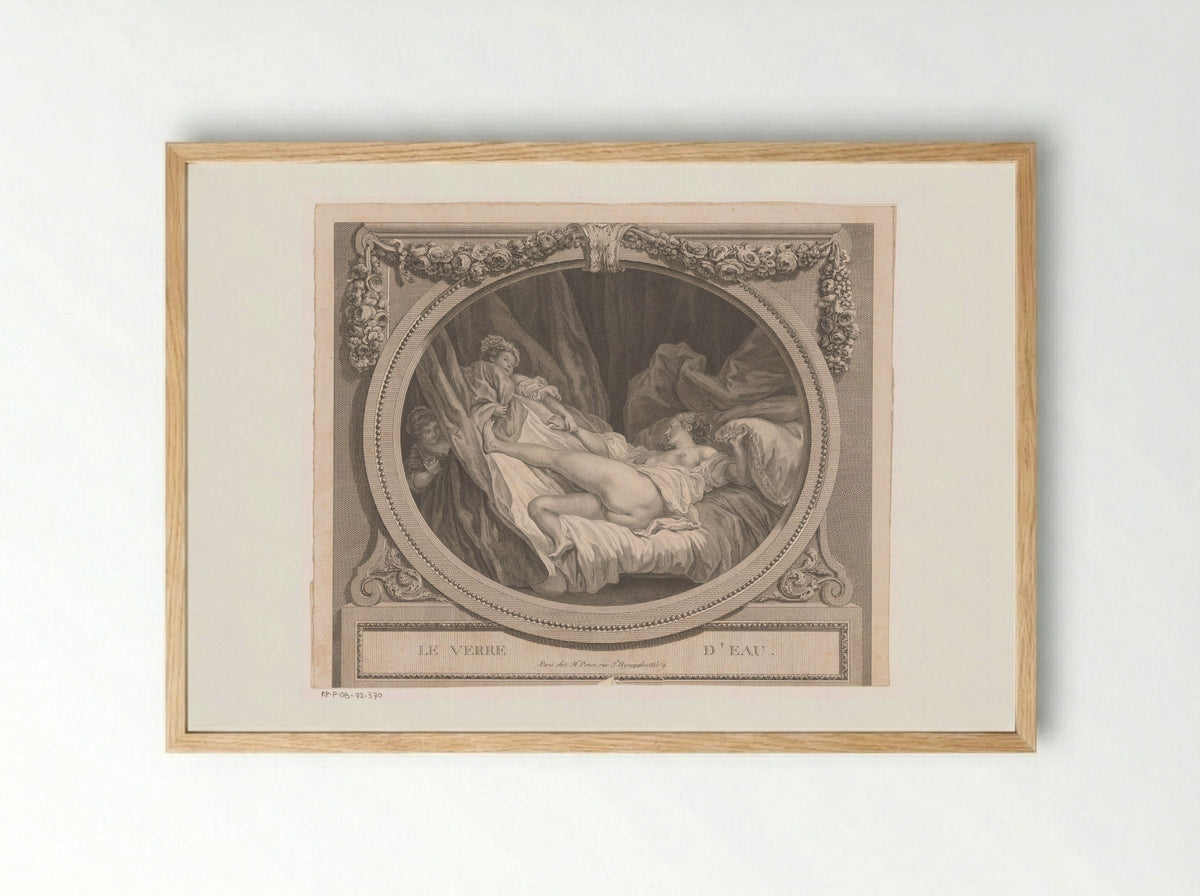 Le Verre d'Eau - Nicolas Ponce - Framed Print Wood