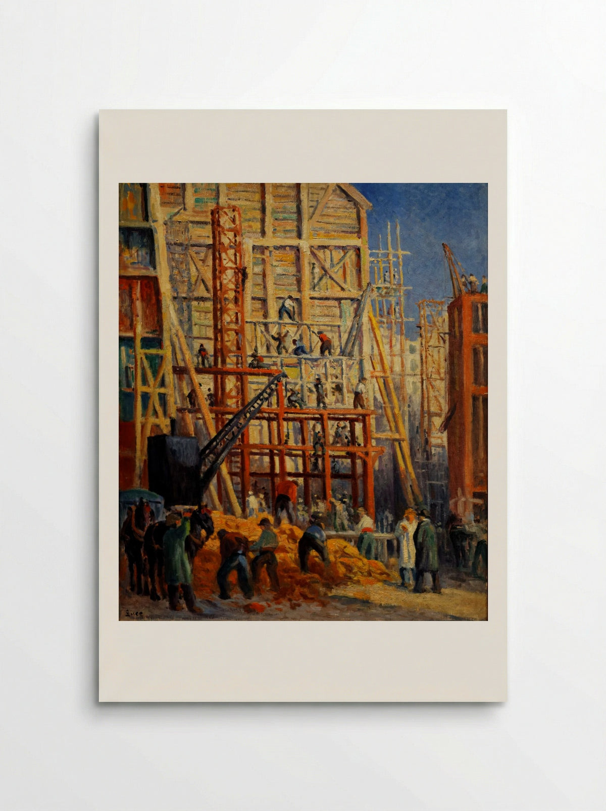 Le chantier - Maximilien Luce - Poster