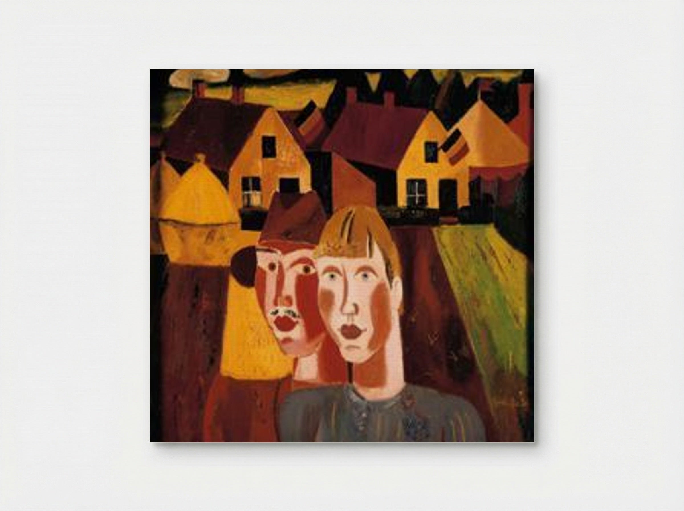 Le couple au village - Gustave de Smet - Poster