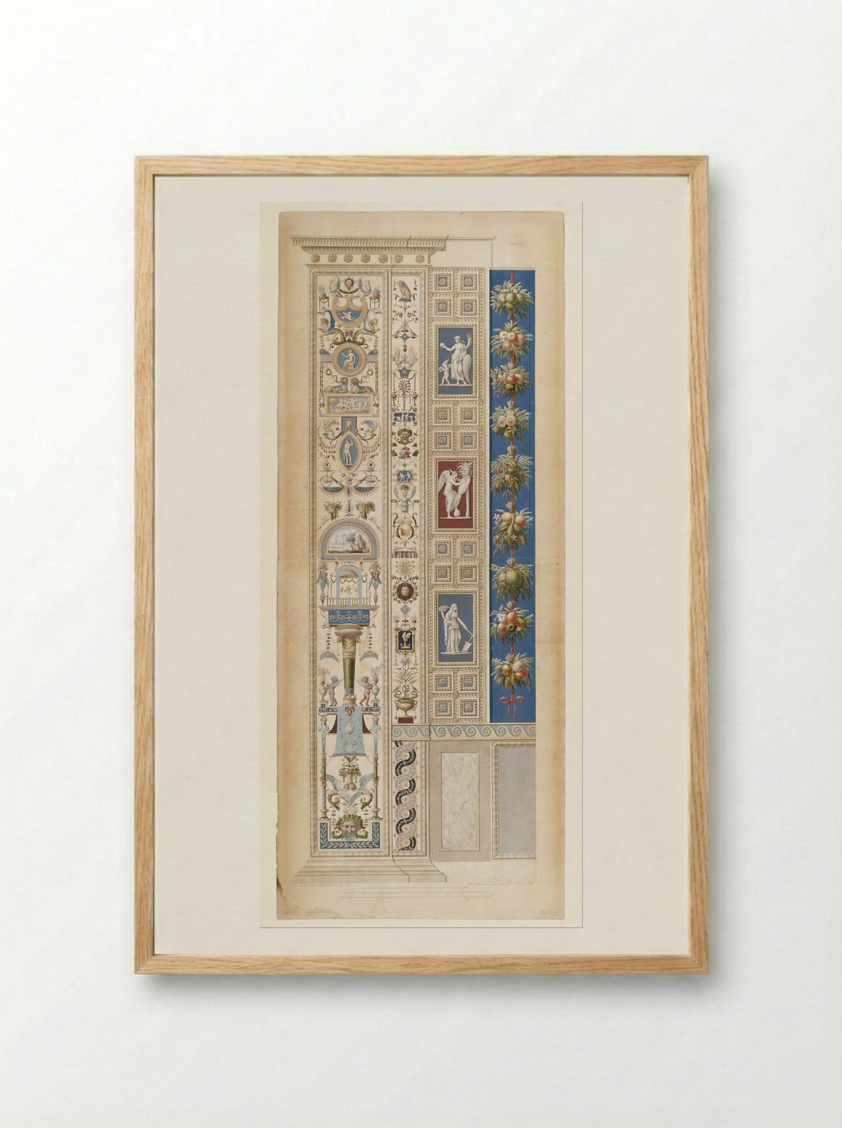 Le loggie di Rafaele nel Vaticano, Part 2 - Giovanni Ottaviani - Framed Print Wood