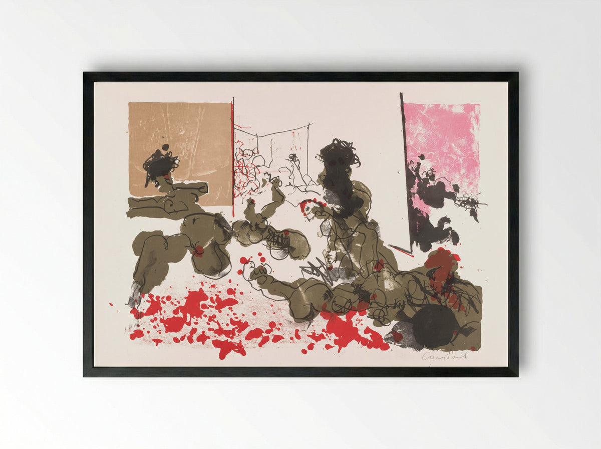 Le massacre - Constant Nieuwenhuys - Framed Print Black