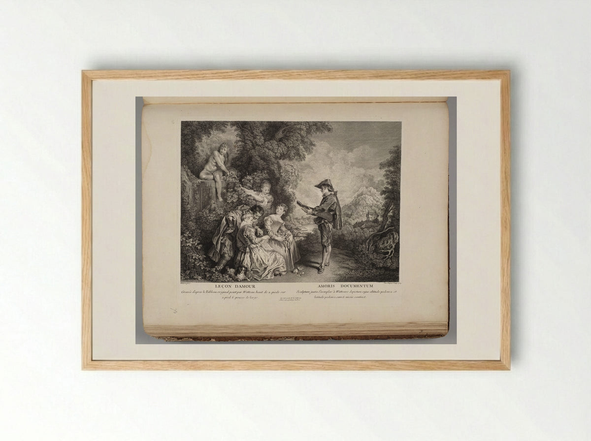 Leçon d'Amour - Charles Dupuis - Framed Print Wood