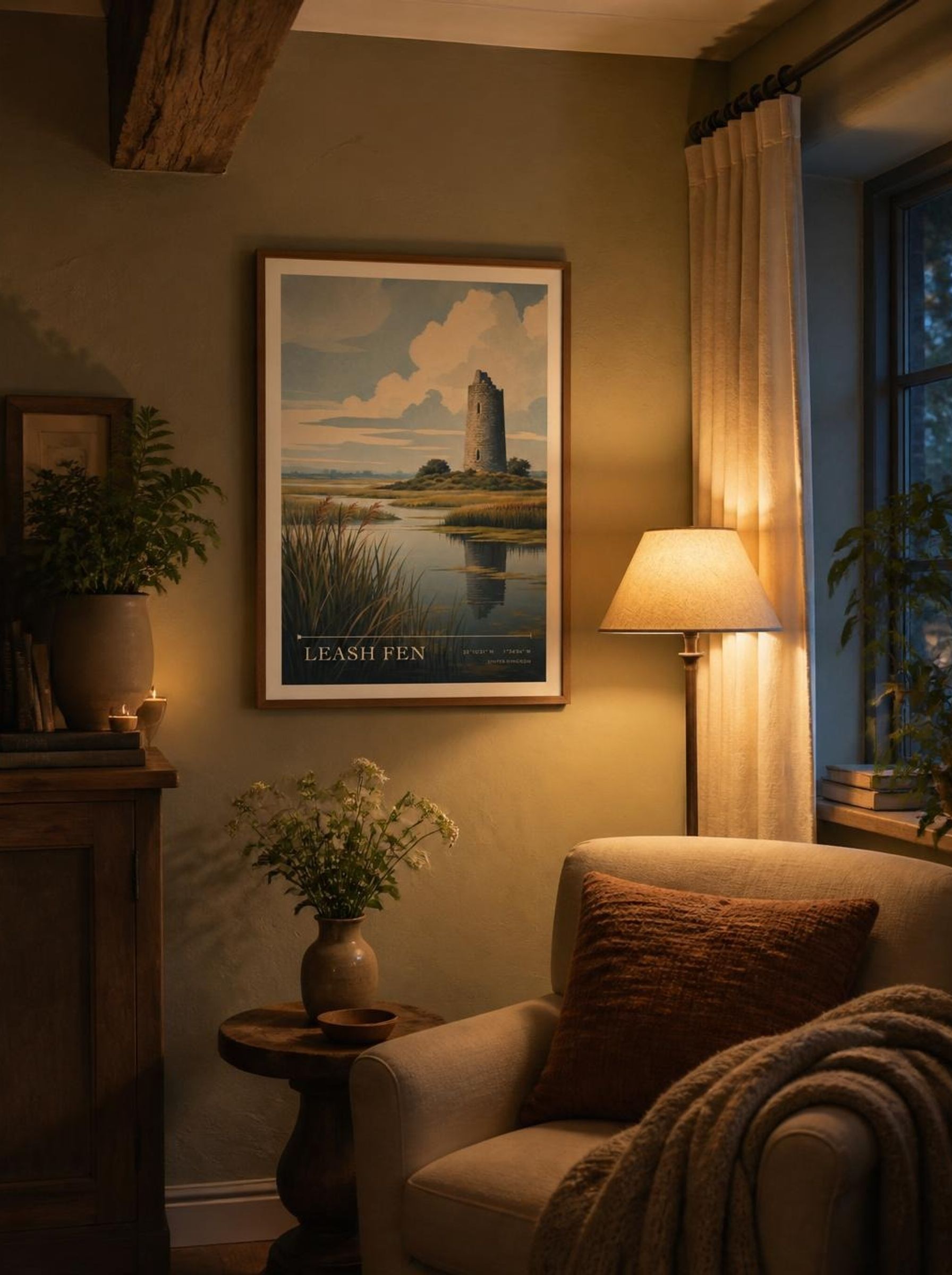 Leash Fen United Kingdom Travel Poster - Lifestyle