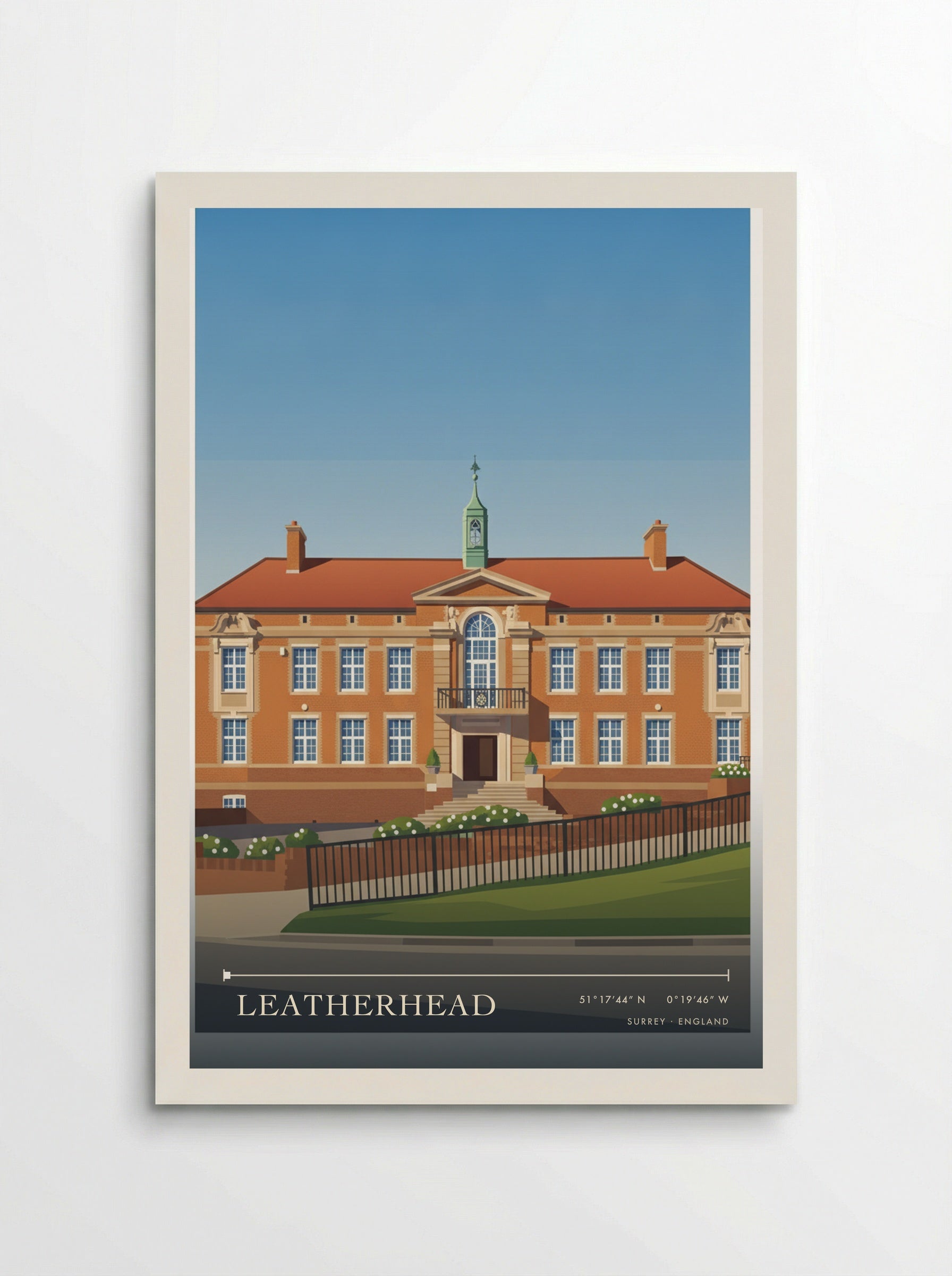 Leatherhead Surrey England Travel Poster - Poster