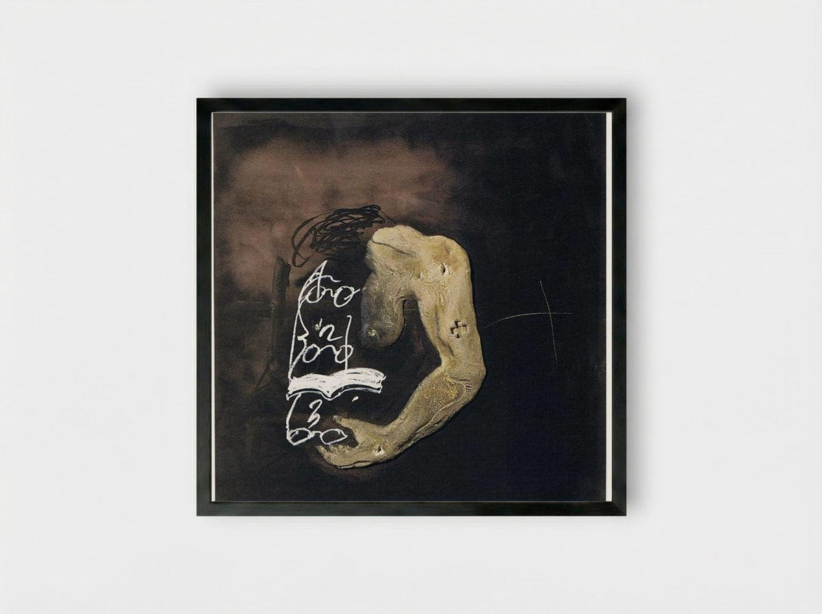 Lectura - Antoni Tàpies - Framed Print Black
