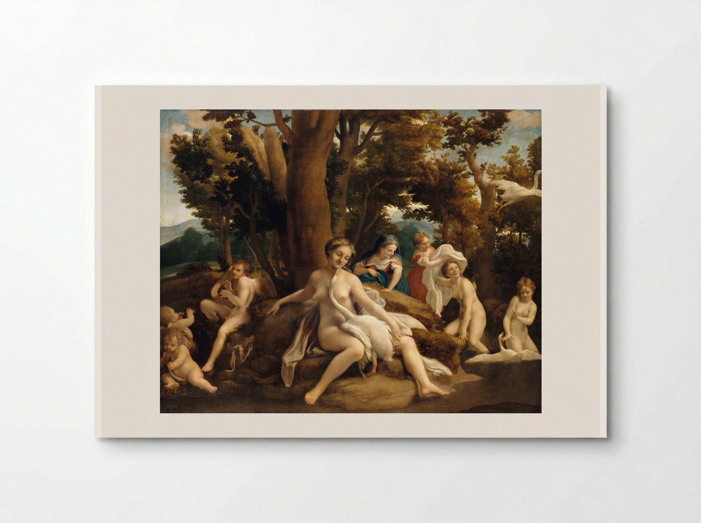 Leda and the Swan - Correggio - Poster