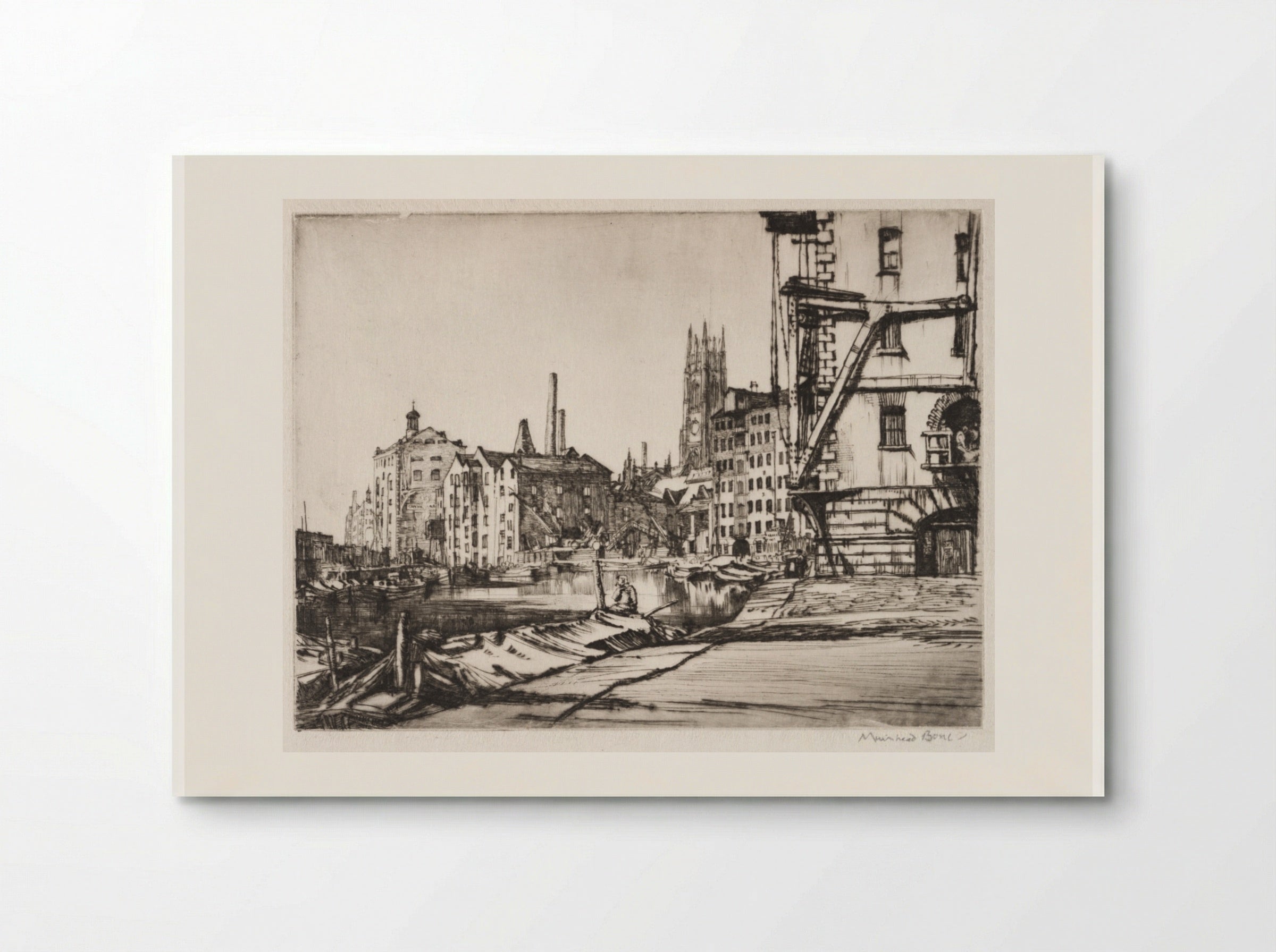 Leeds Warehouses - Muirhead Bone - Poster