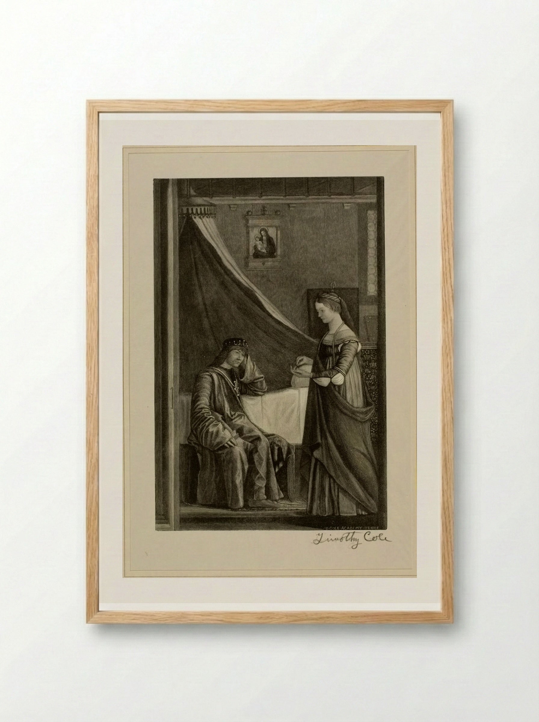 Legend of Saint Ursula - Timothy Cole - Framed Print Wood