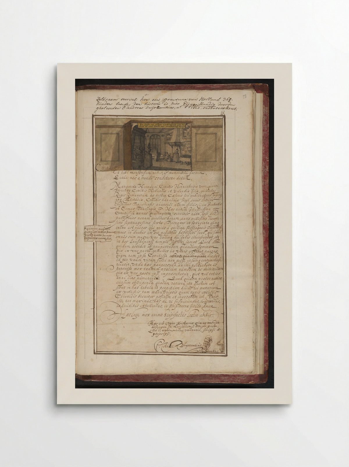 Legende van de gravin die 360 kinderen baarde in 1276 - Claes Jansz. Visscher (II) - Poster