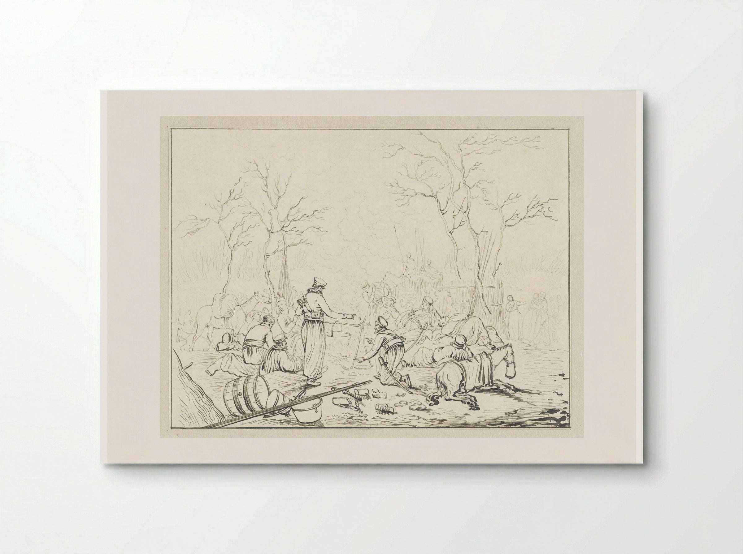 Legerkamp (Military Encampment) - Pieter Bartholomeusz. Barbiers - Poster
