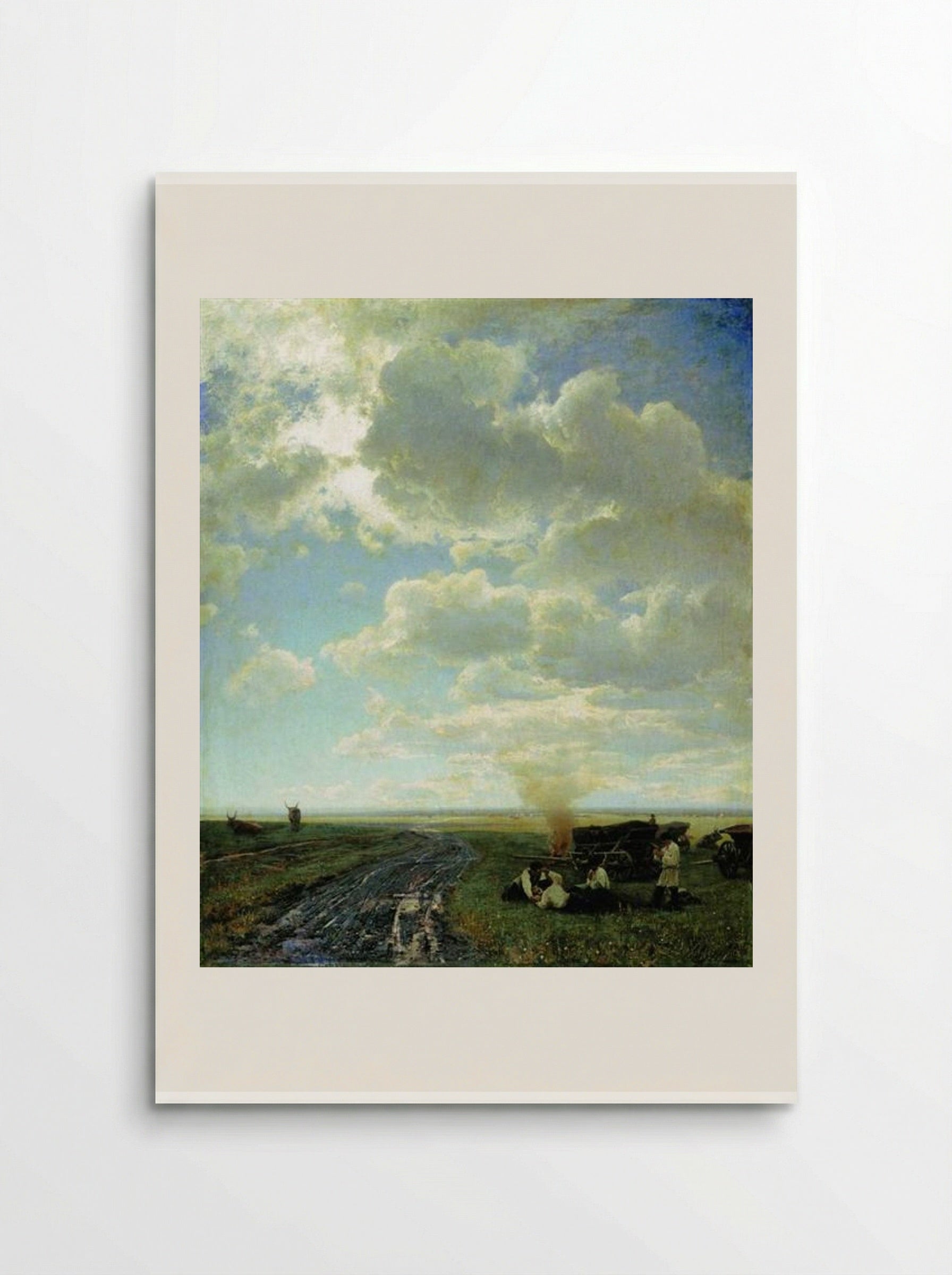 Leisure at the steppe - Volodymyr Orlovsky - Poster