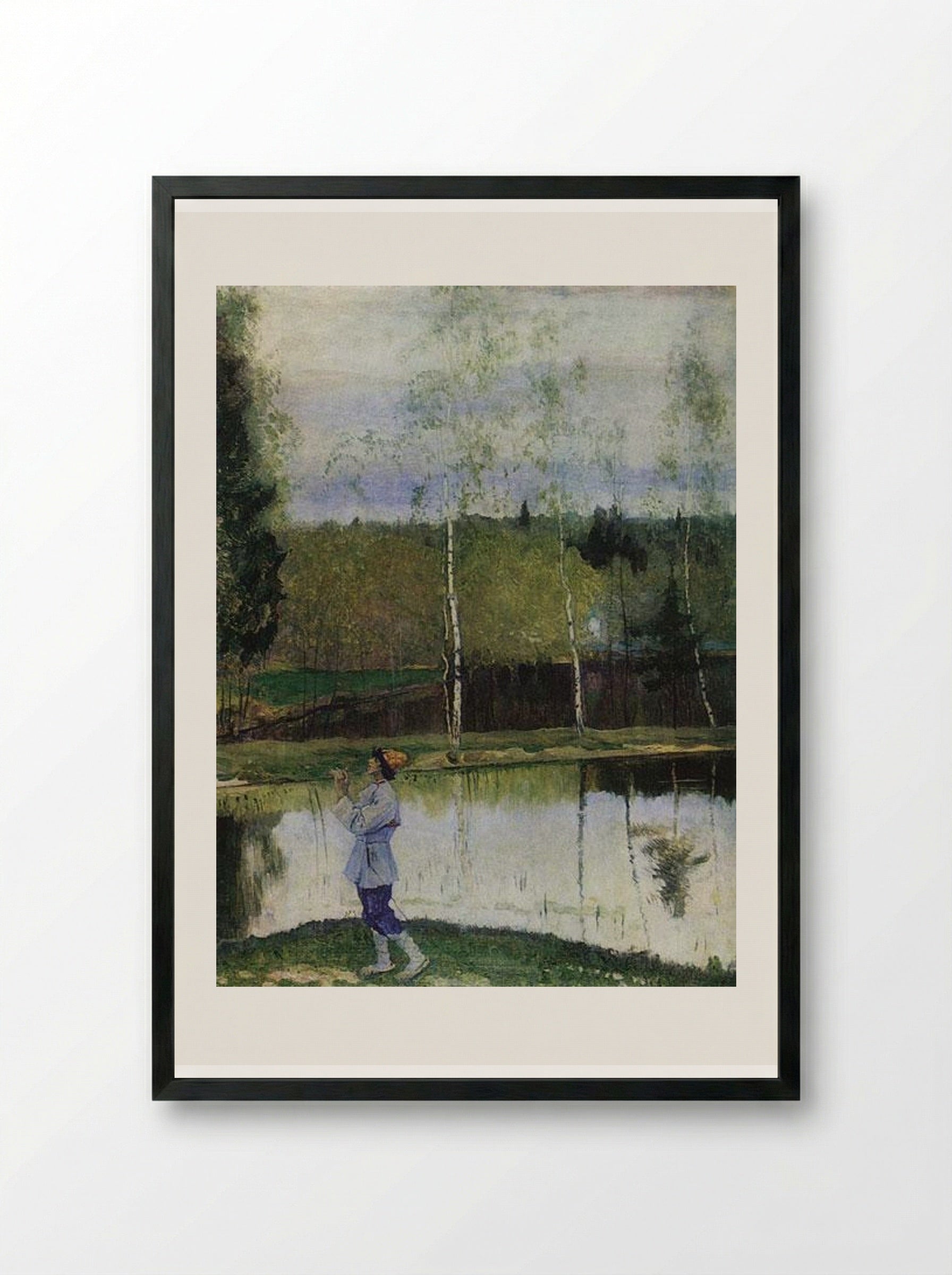 Lel - Mikhail Nesterov - Framed Print Black
